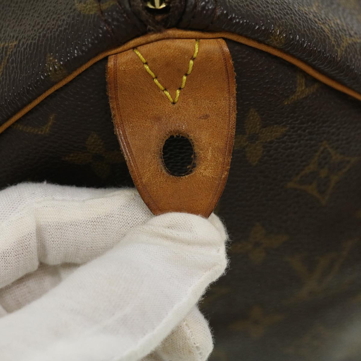 LOUIS VUITTON Monogram Speedy 35 Hand Bag M41524 LV jk1876