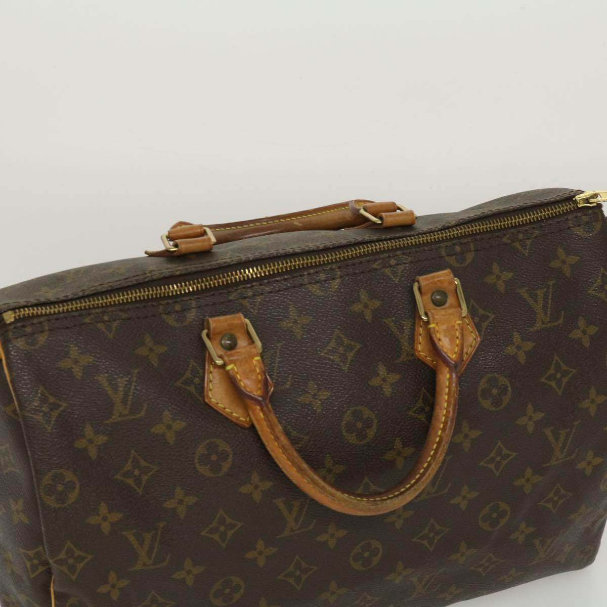 LOUIS VUITTON Monogram Speedy 35 Hand Bag M41524 LV jk1876