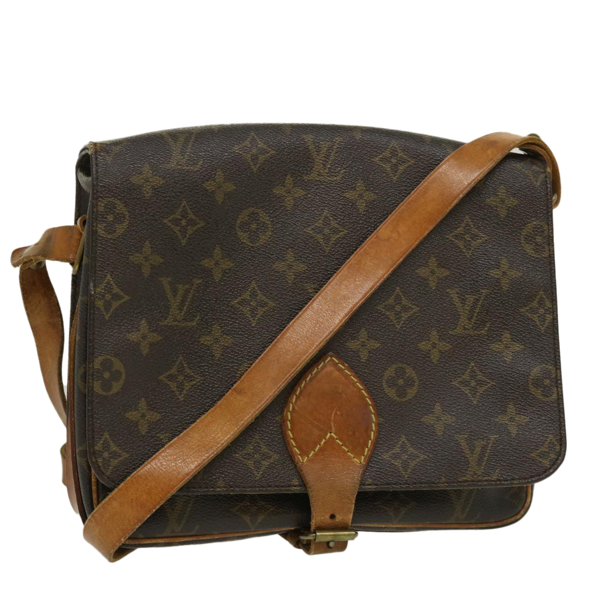 LOUIS VUITTON Monogram Cartouchiere GM Shoulder Bag M51252 LV jk1947