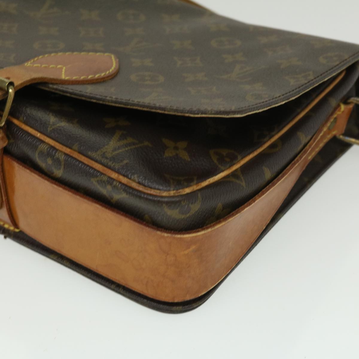LOUIS VUITTON Monogram Cartouchiere GM Shoulder Bag M51252 LV jk1947
