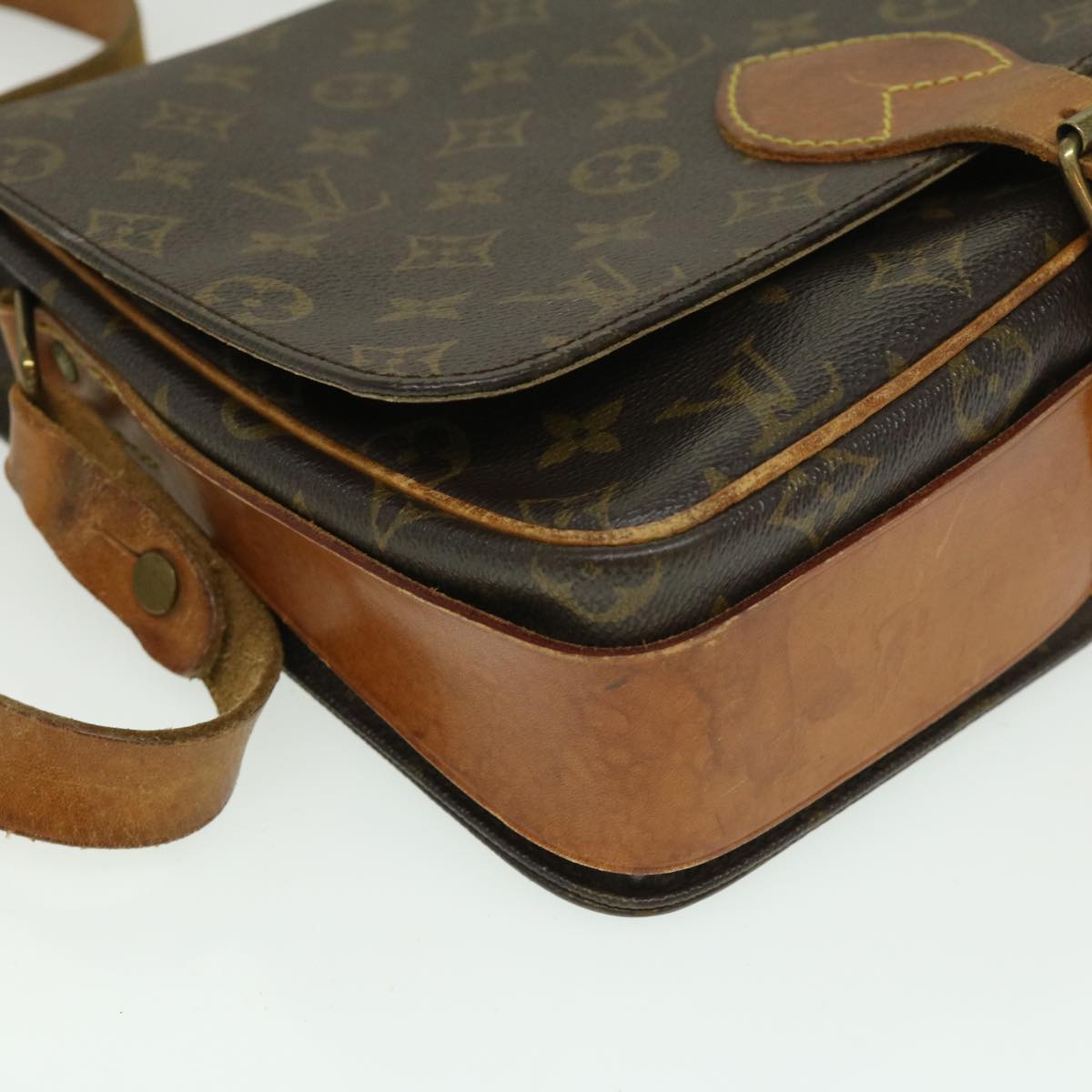LOUIS VUITTON Monogram Cartouchiere GM Shoulder Bag M51252 LV jk1947