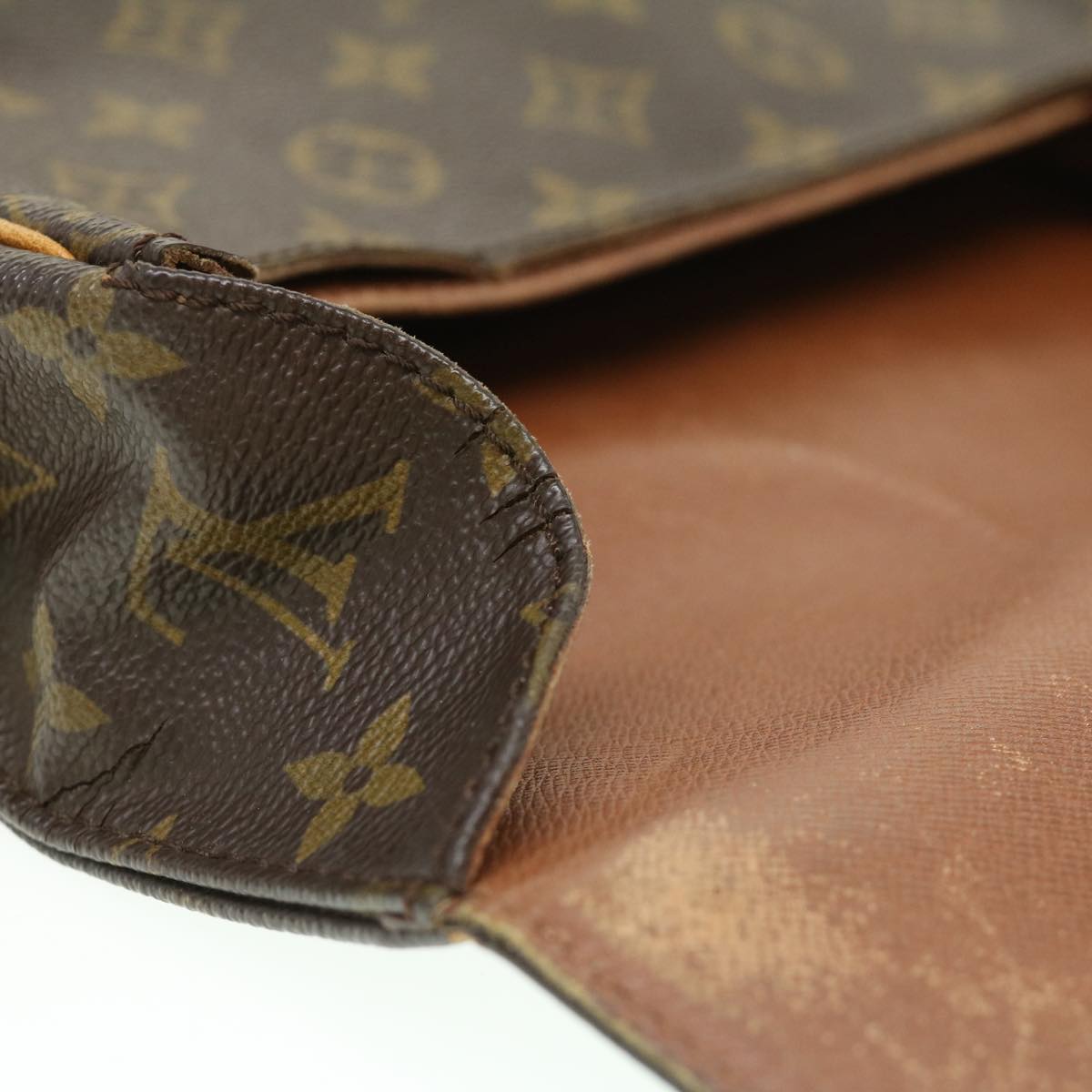 LOUIS VUITTON Monogram Cartouchiere GM Shoulder Bag M51252 LV jk1947