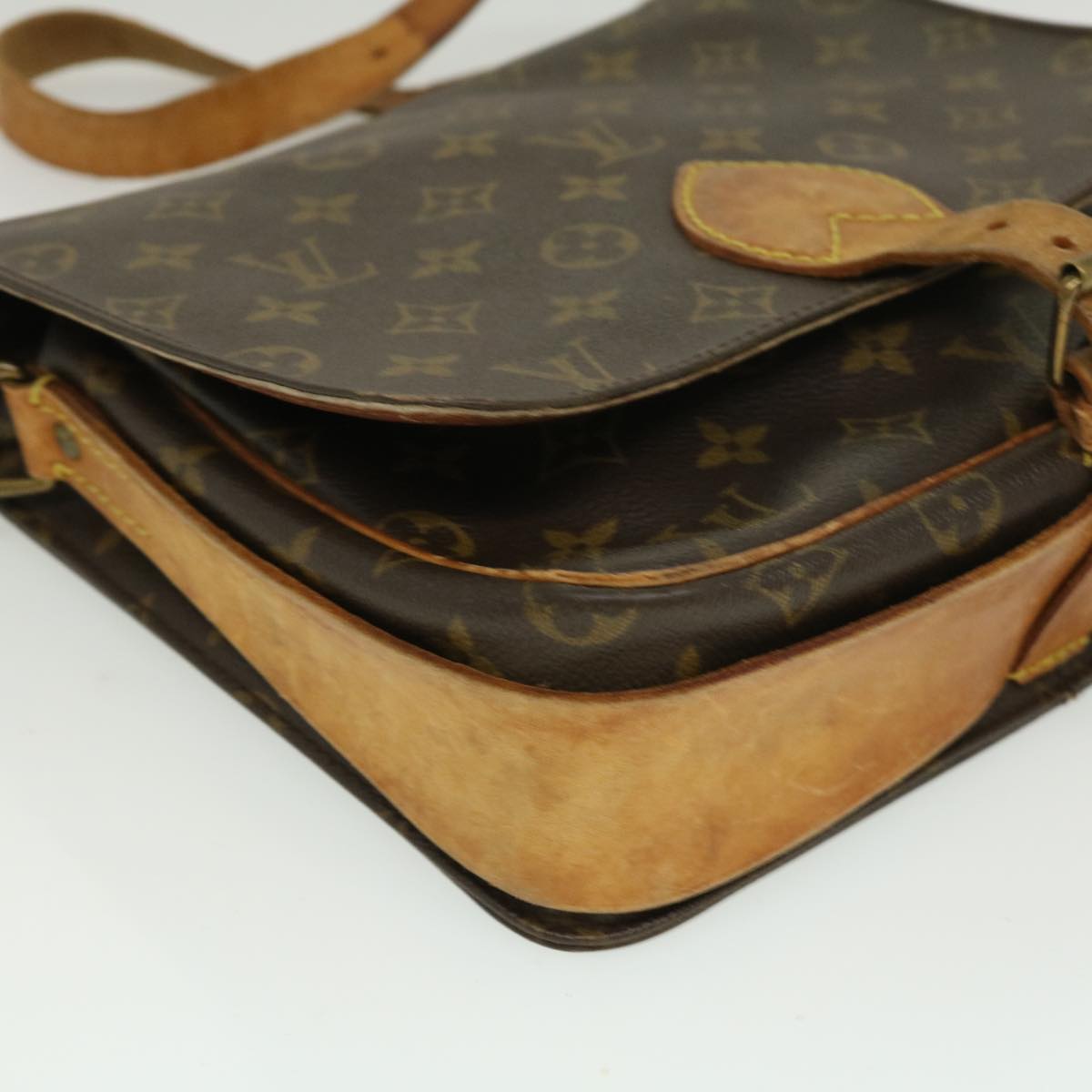 LOUIS VUITTON Monogram Cartouchiere GM Shoulder Bag M51252 LV jk1953