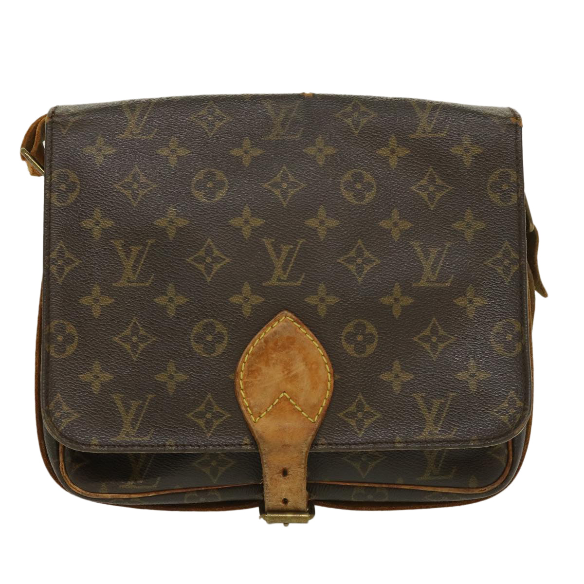 LOUIS VUITTON Monogram Cartouchiere GM Shoulder Bag M51252 LV jk1953
