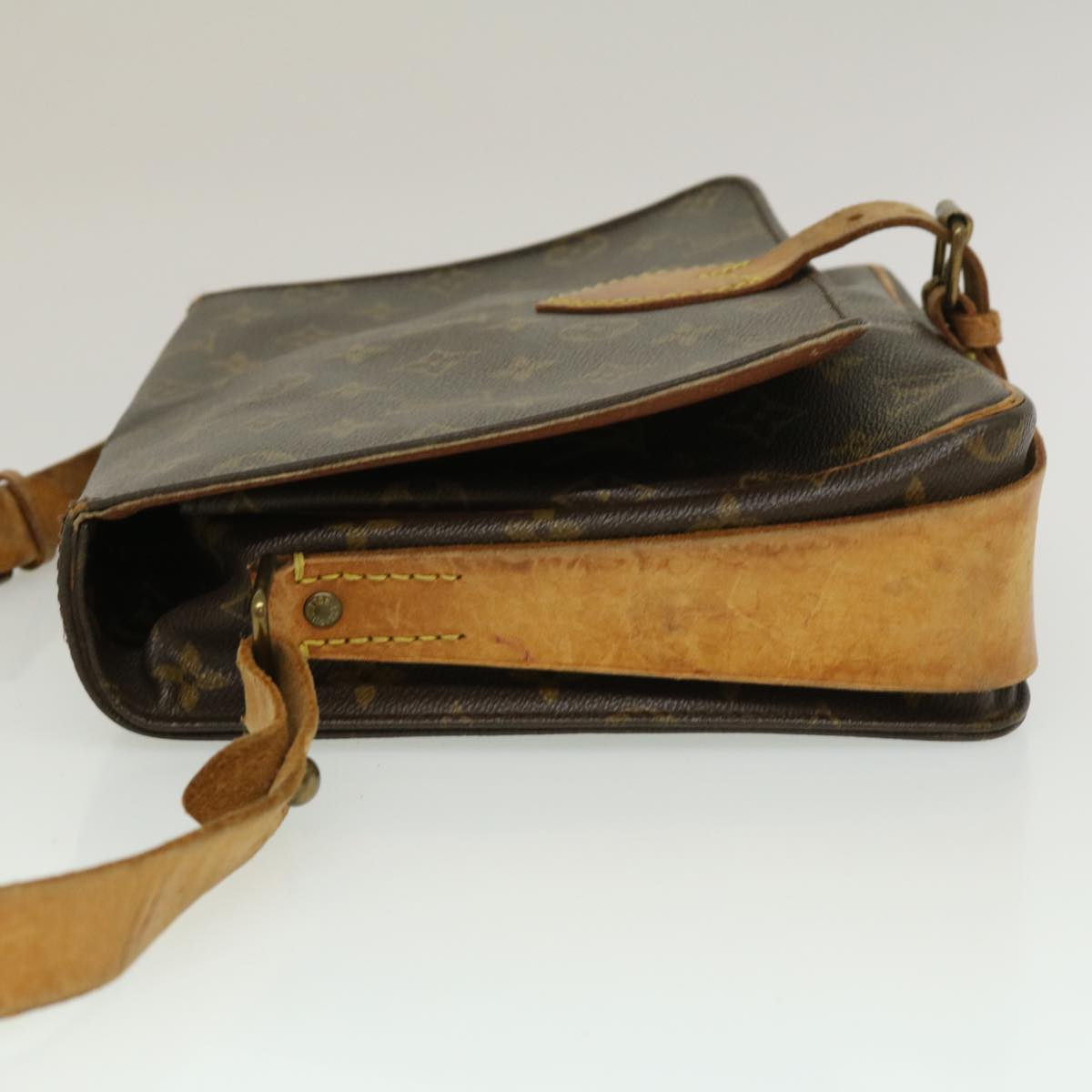 LOUIS VUITTON Monogram Cartouchiere GM Shoulder Bag M51252 LV jk1953