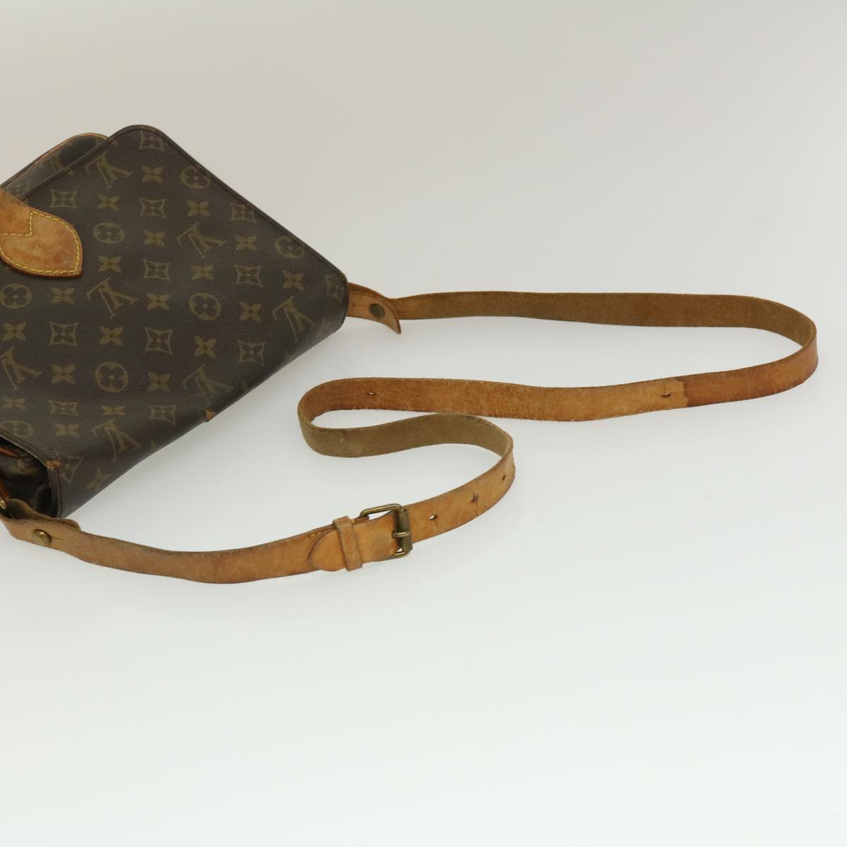 LOUIS VUITTON Monogram Cartouchiere GM Shoulder Bag M51252 LV jk1953