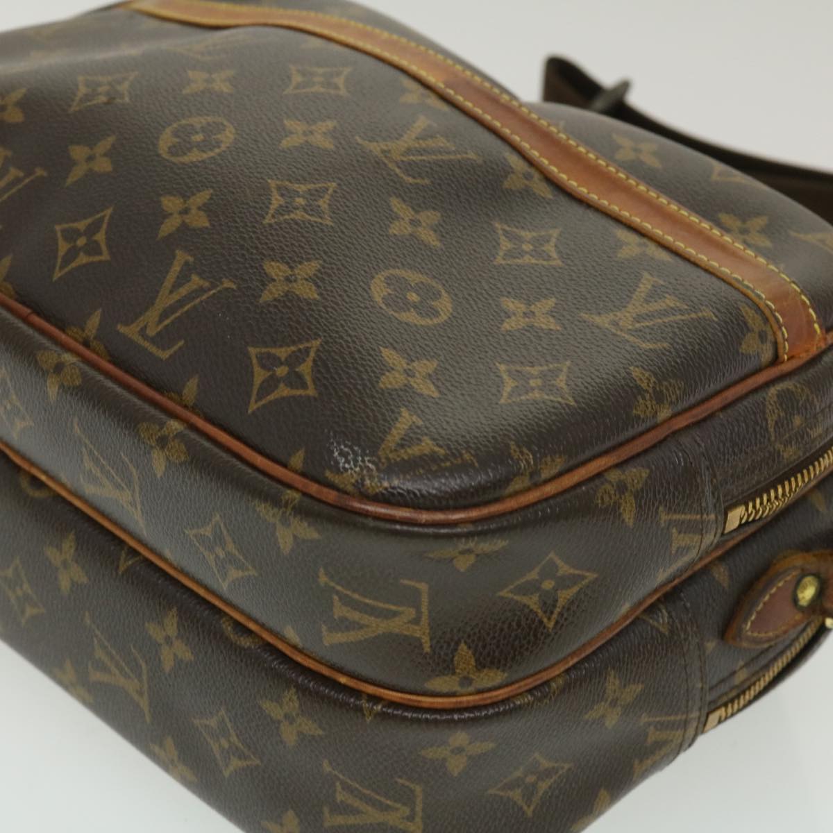 LOUIS VUITTON Monogram Reporter PM Shoulder Bag M45254 LV jk1959