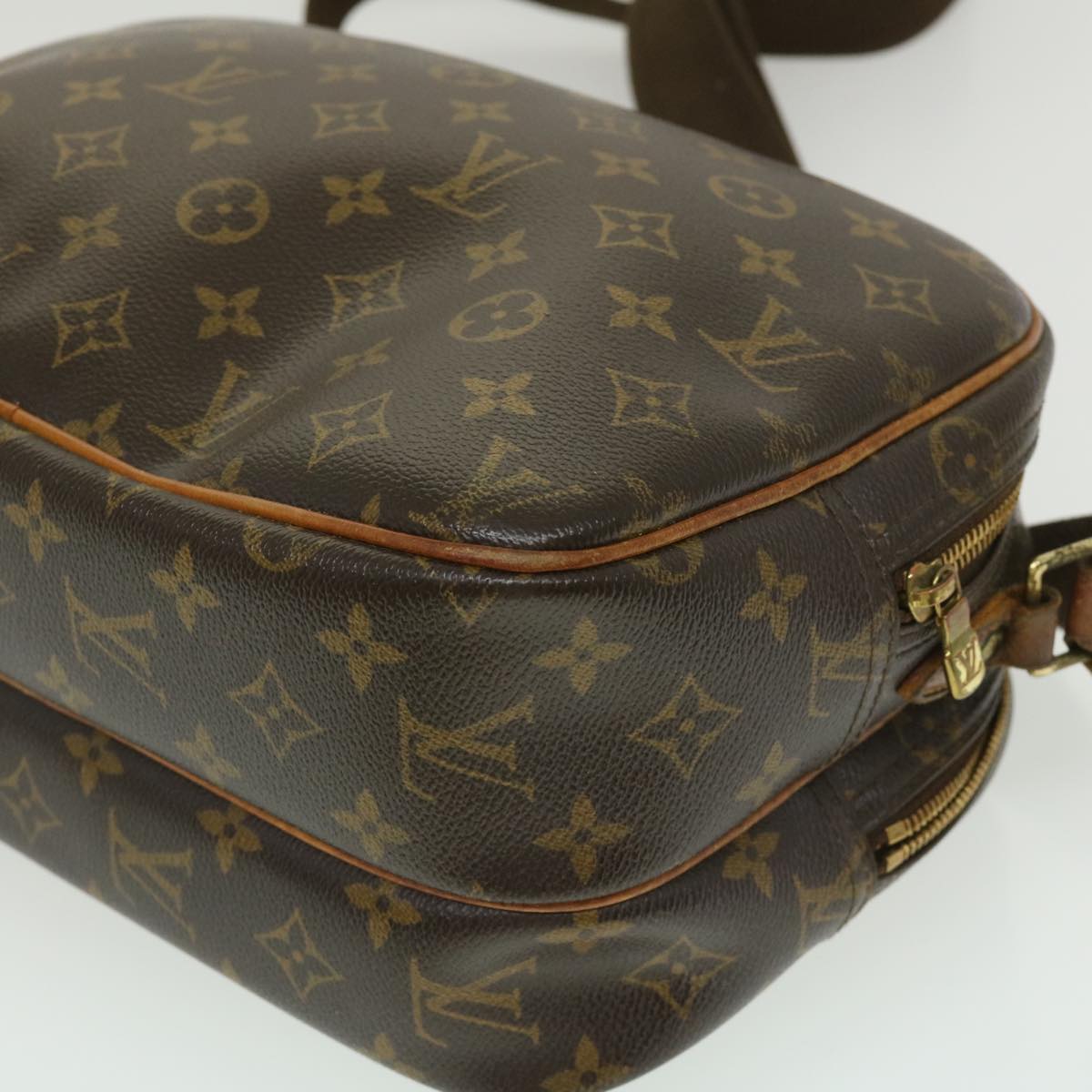LOUIS VUITTON Monogram Reporter PM Shoulder Bag M45254 LV jk1959