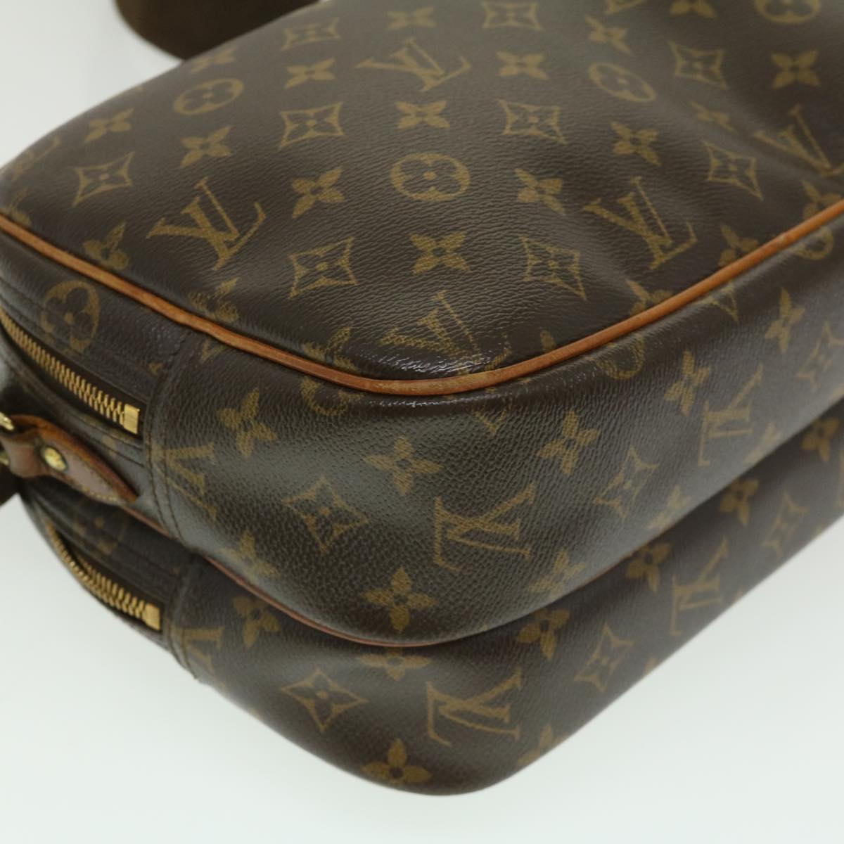 LOUIS VUITTON Monogram Reporter PM Shoulder Bag M45254 LV jk1959