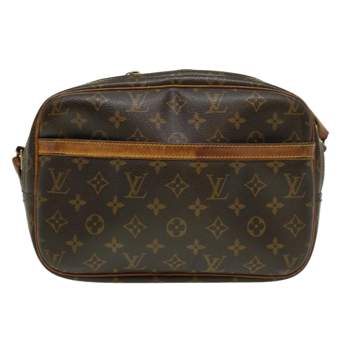 LOUIS VUITTON Monogram Reporter PM Shoulder Bag M45254 LV jk1959