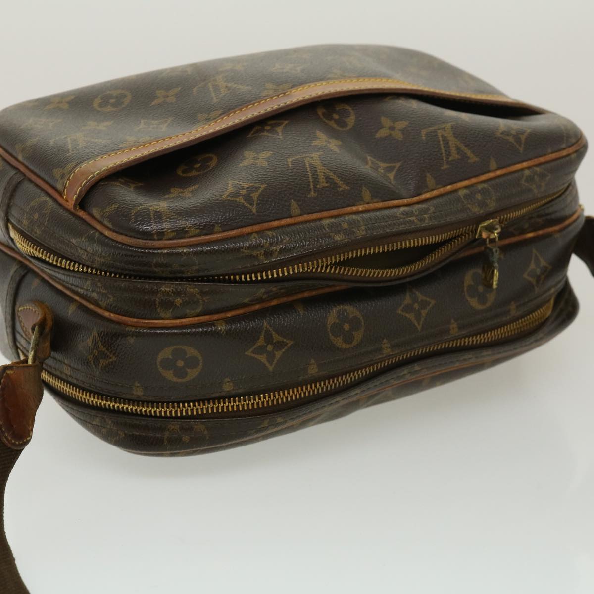 LOUIS VUITTON Monogram Reporter PM Shoulder Bag M45254 LV jk1959