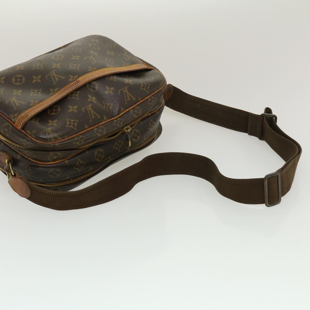 LOUIS VUITTON Monogram Reporter PM Shoulder Bag M45254 LV jk1959