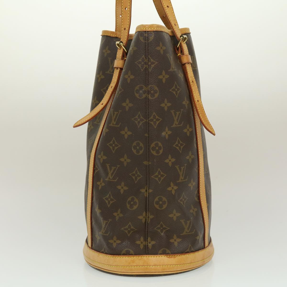 LOUIS VUITTON Monogram Bucket GM Shoulder Bag M42236 LV jk1975