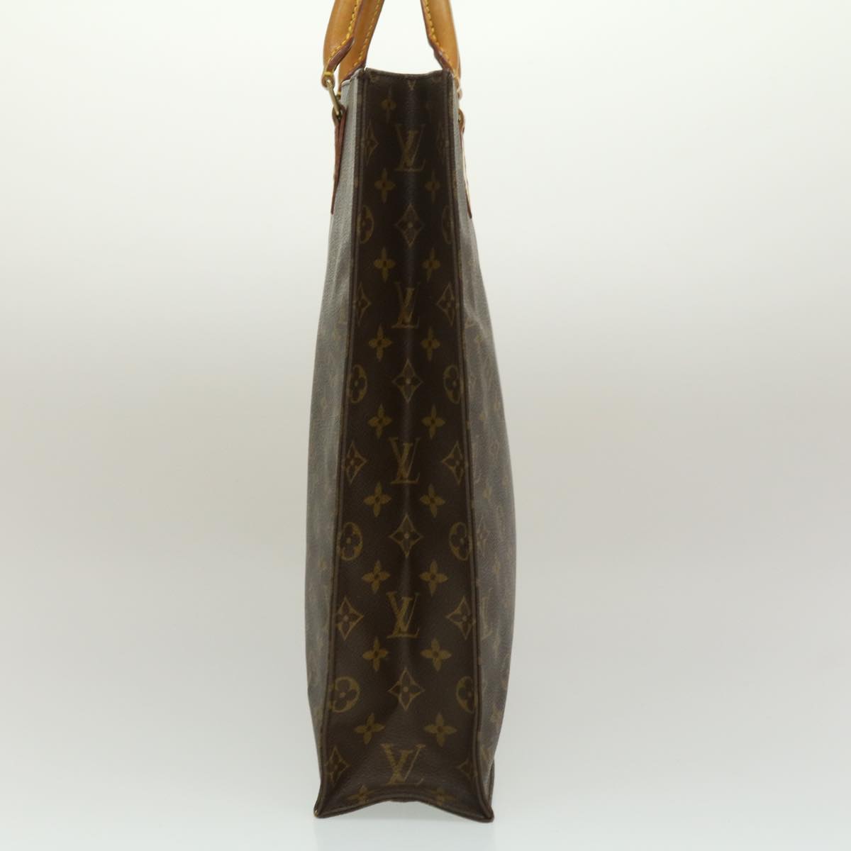 LOUIS VUITTON Monogram Sac Plat Hand Bag M51140 LV jk2041