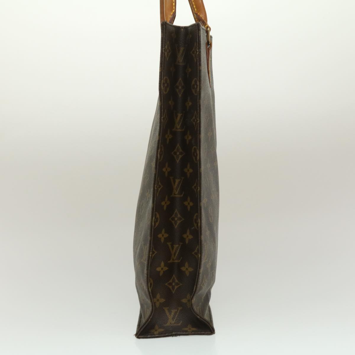 LOUIS VUITTON Monogram Sac Plat Hand Bag M51140 LV jk2043