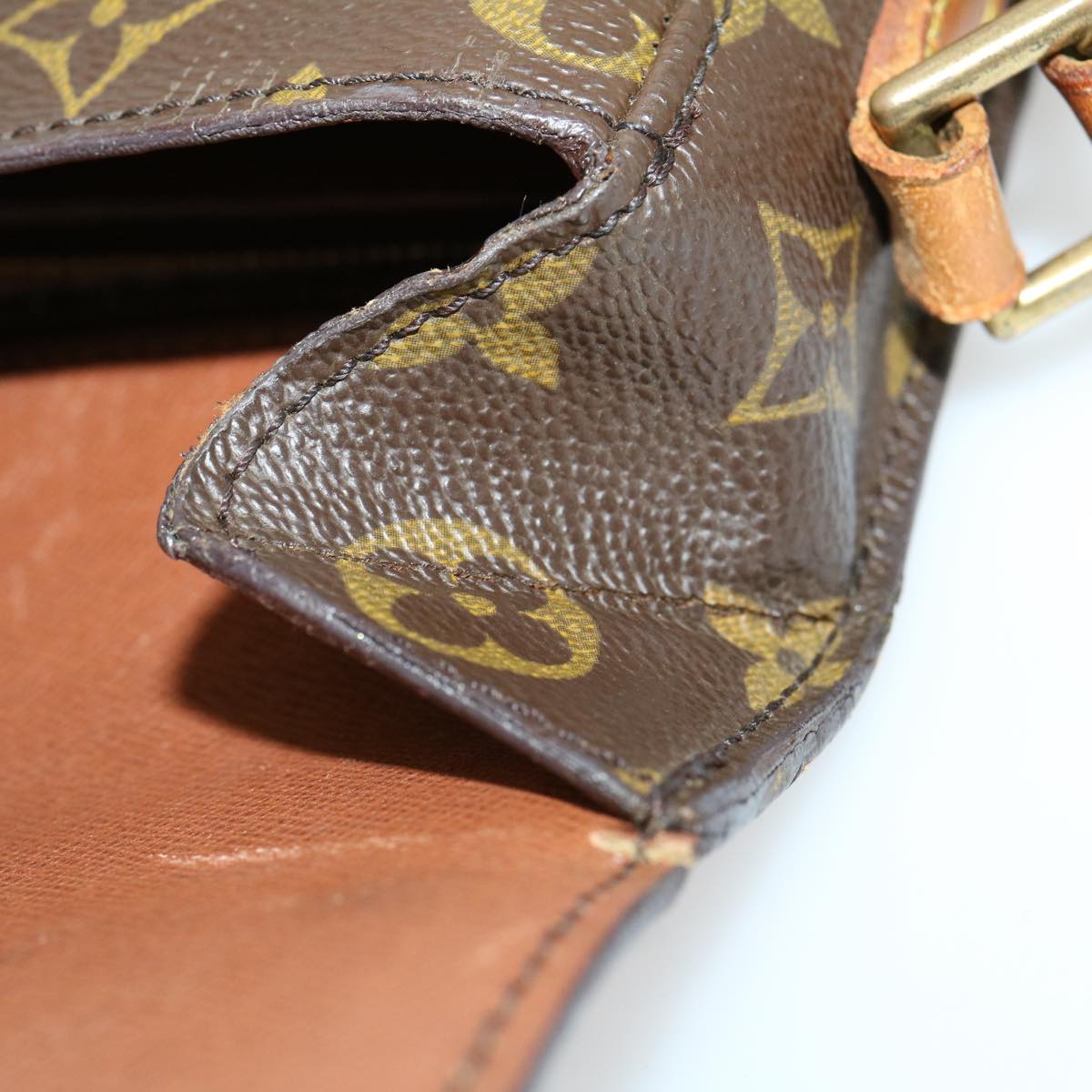 LOUIS VUITTON Monogram Saint Cloud MM Shoulder Bag M51243 LV jk2052