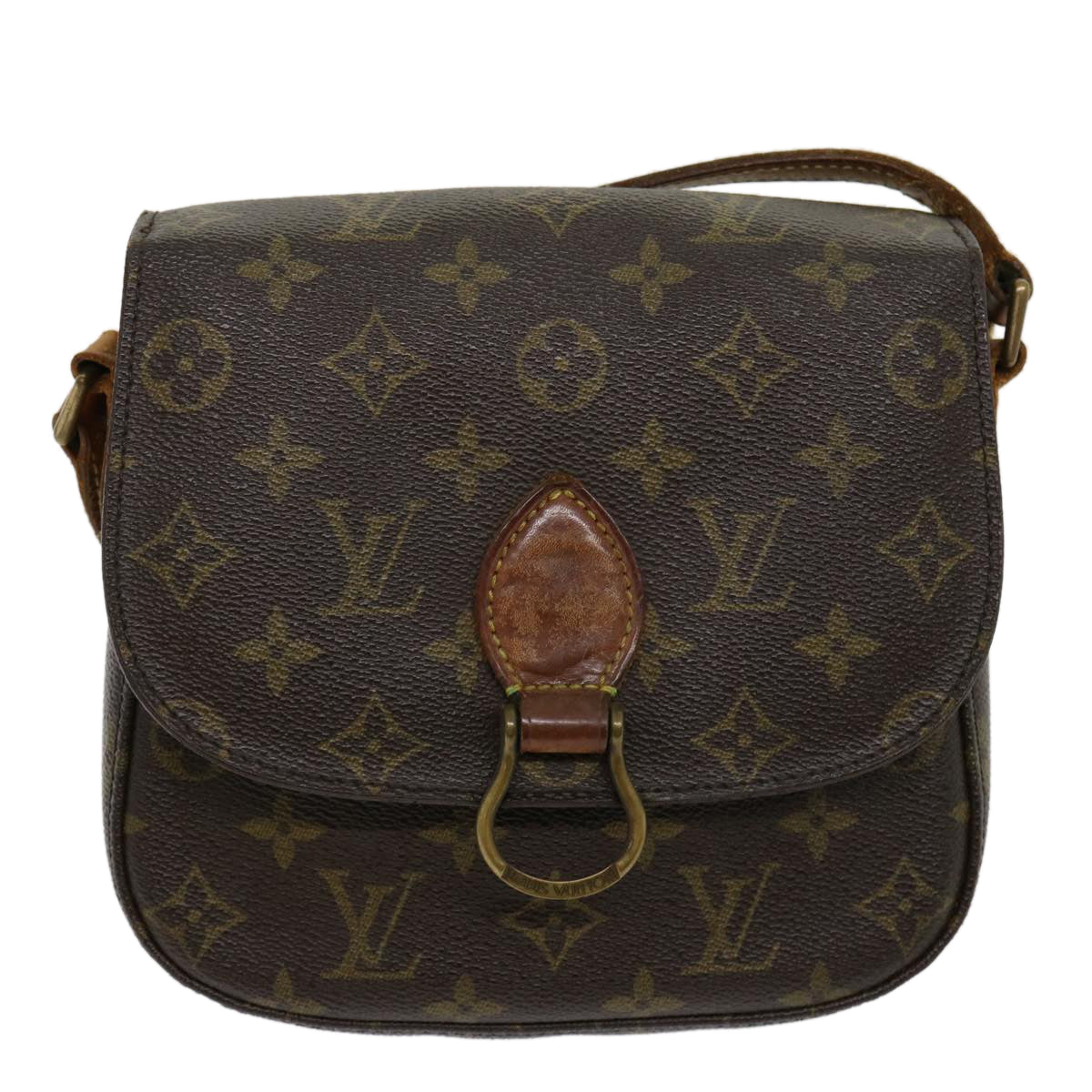 LOUIS VUITTON Monogram Saint Cloud MM Shoulder Bag M51243 LV jk2052