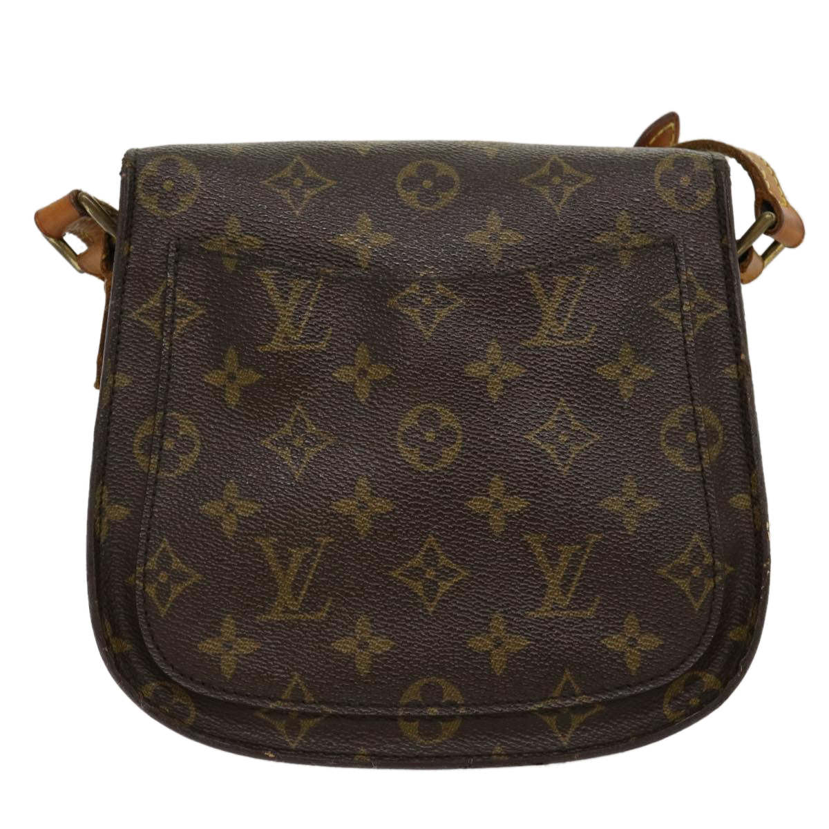 LOUIS VUITTON Monogram Saint Cloud MM Shoulder Bag M51243 LV jk2052