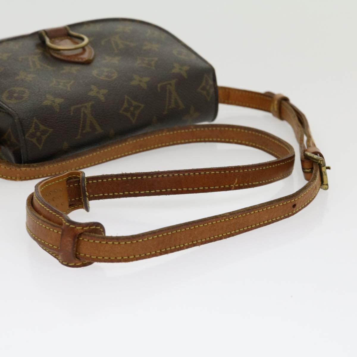 LOUIS VUITTON Monogram Saint Cloud MM Shoulder Bag M51243 LV jk2052