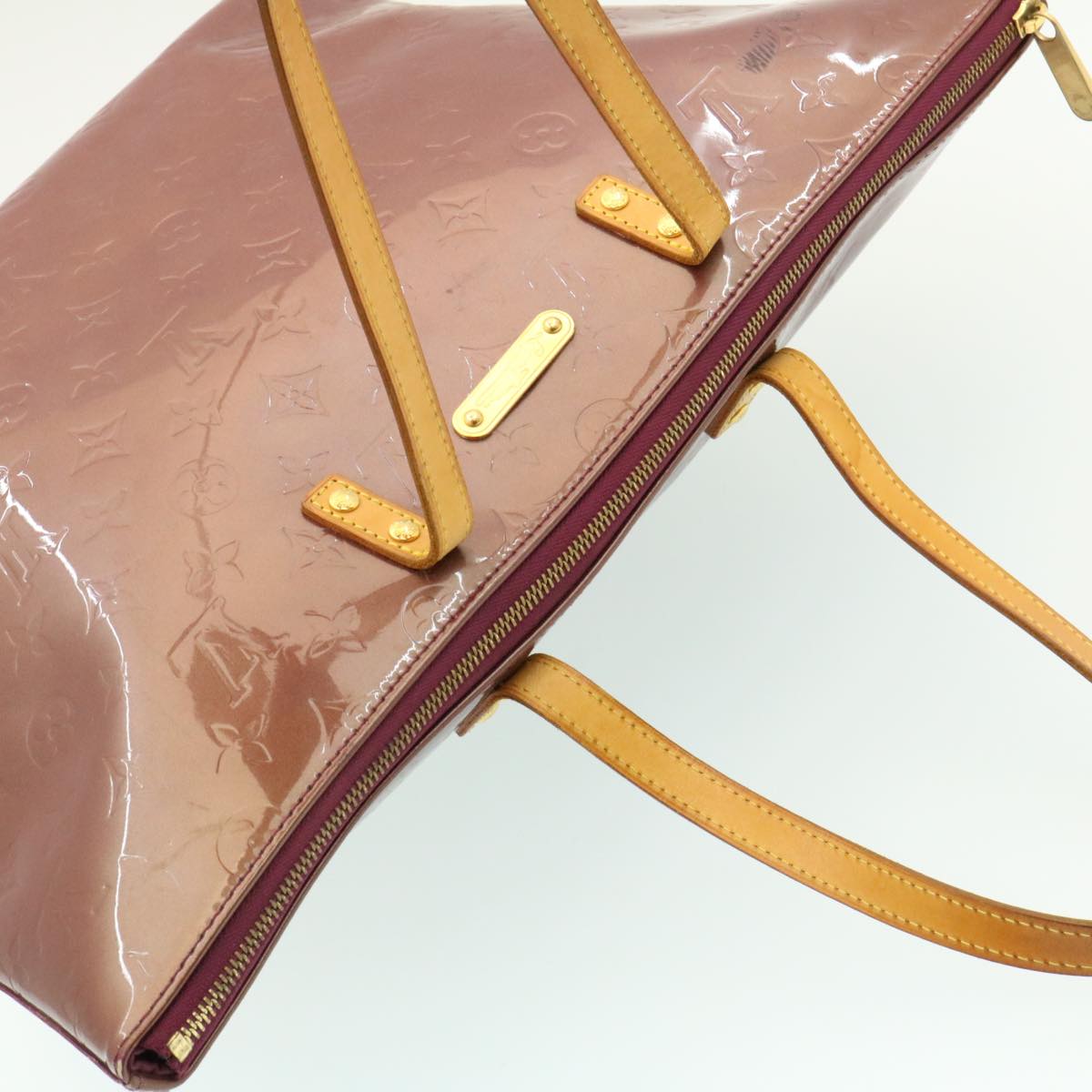 LOUIS VUITTON Monogram Vernis Bellevue GM Tote Bag Purple LV jk206
