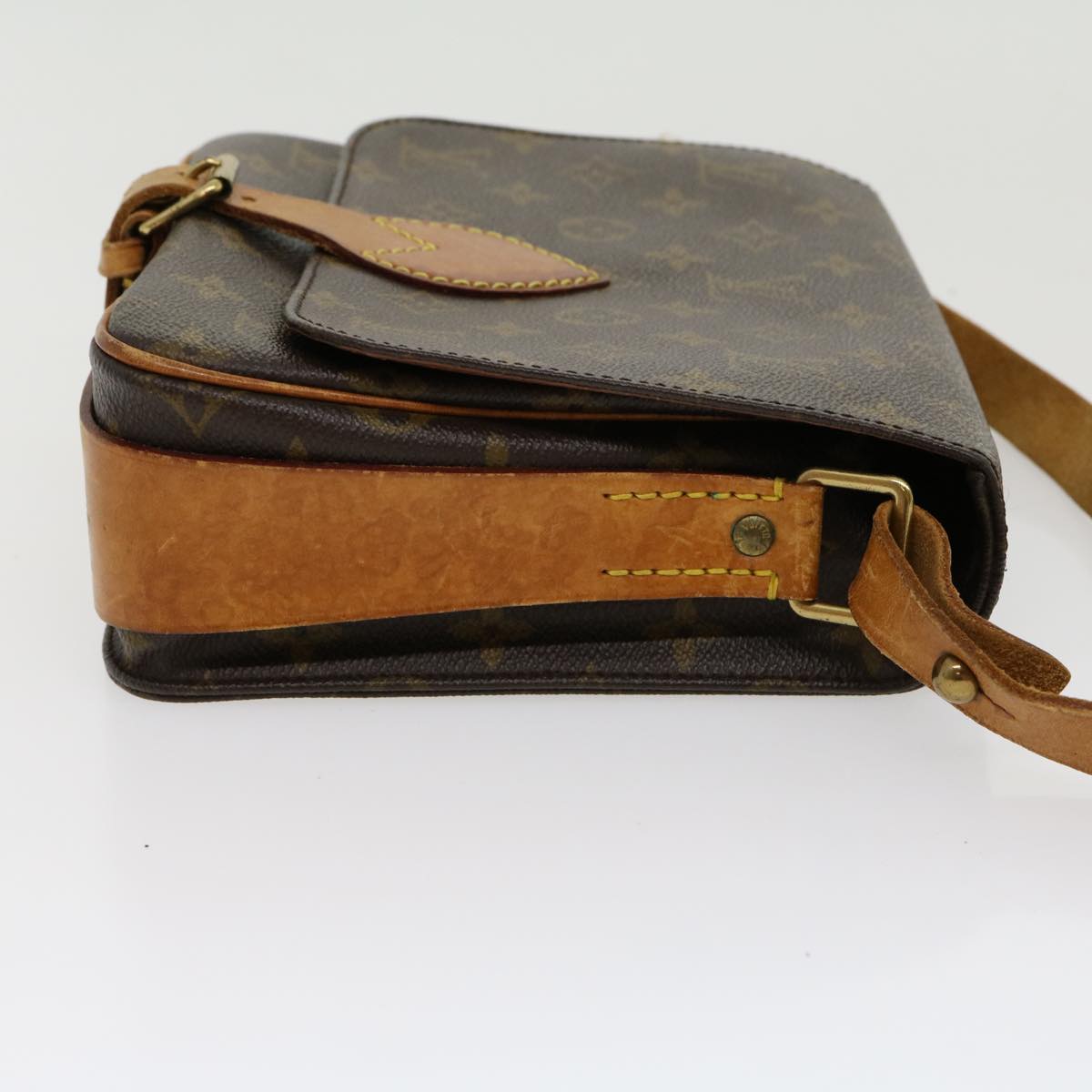 LOUIS VUITTON Monogram Cartouchiere MM Shoulder Bag M51253 LV jk2111