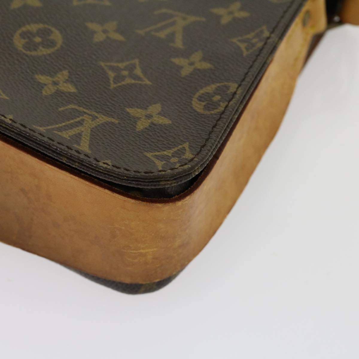 LOUIS VUITTON Monogram Cartouchiere GM Shoulder Bag M51252 LV jk2112