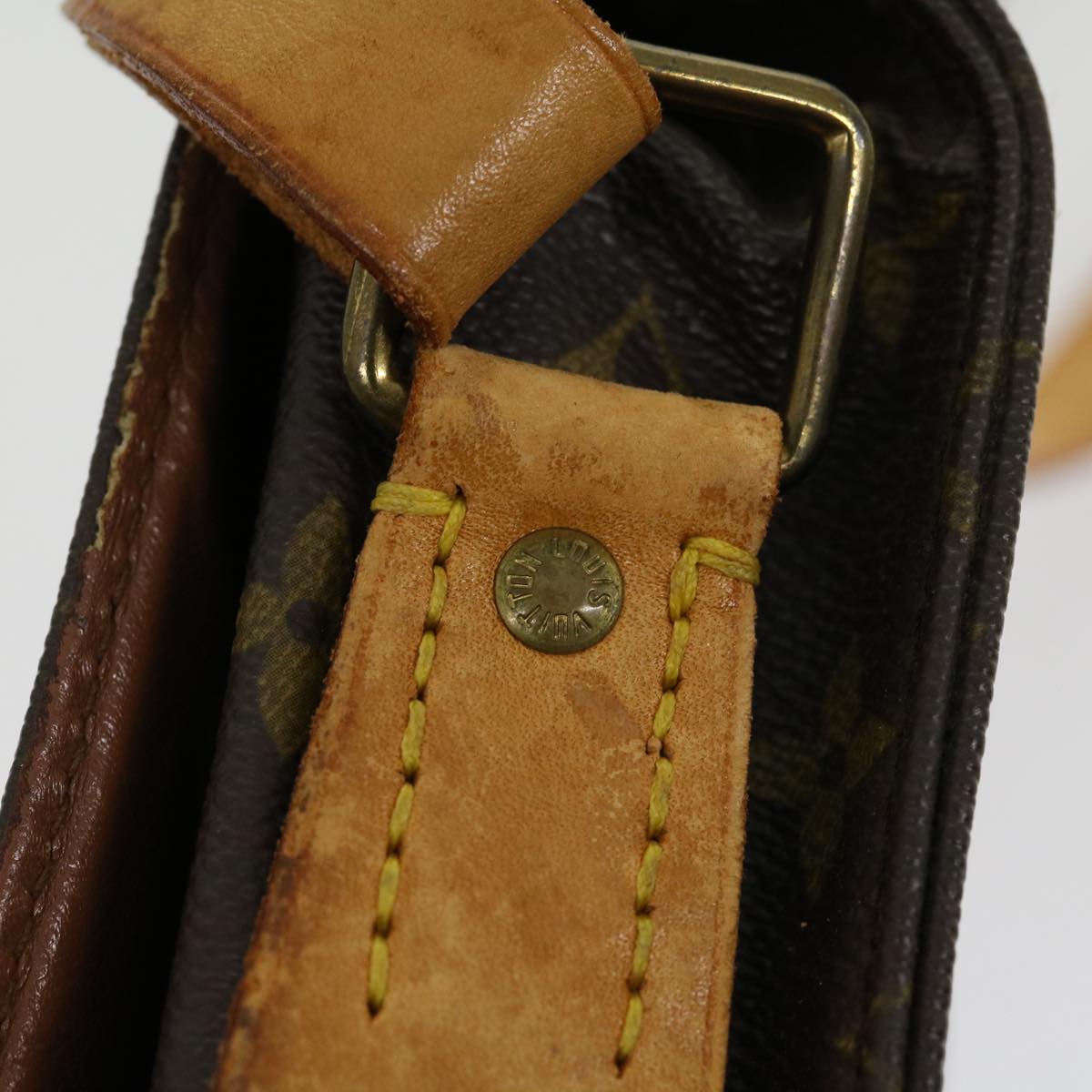 LOUIS VUITTON Monogram Cartouchiere GM Shoulder Bag M51252 LV jk2112