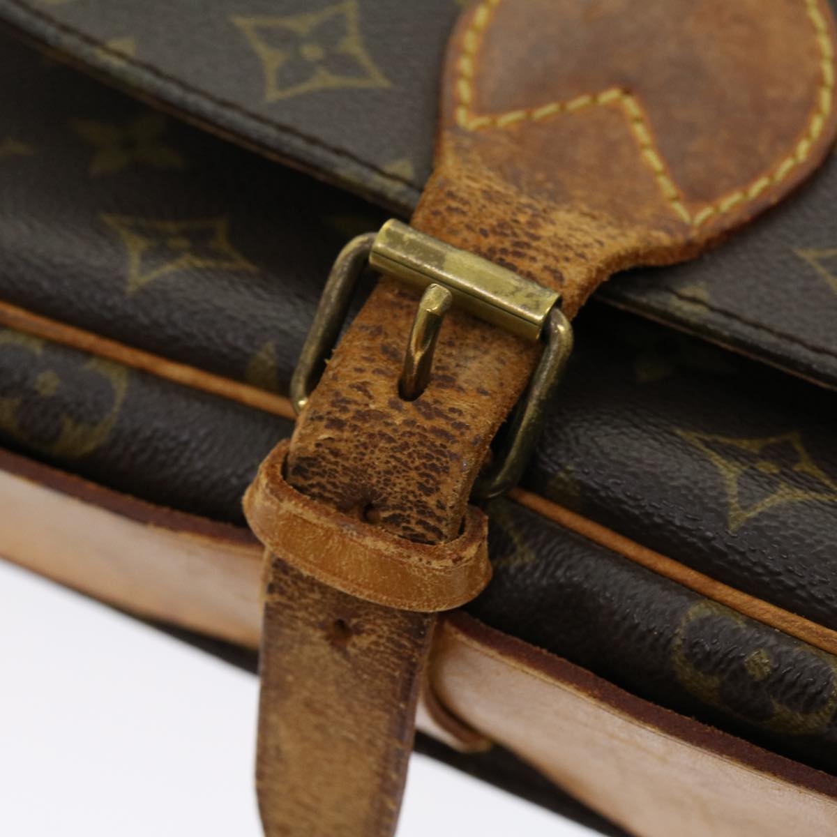 LOUIS VUITTON Monogram Cartouchiere GM Shoulder Bag M51252 LV jk2112