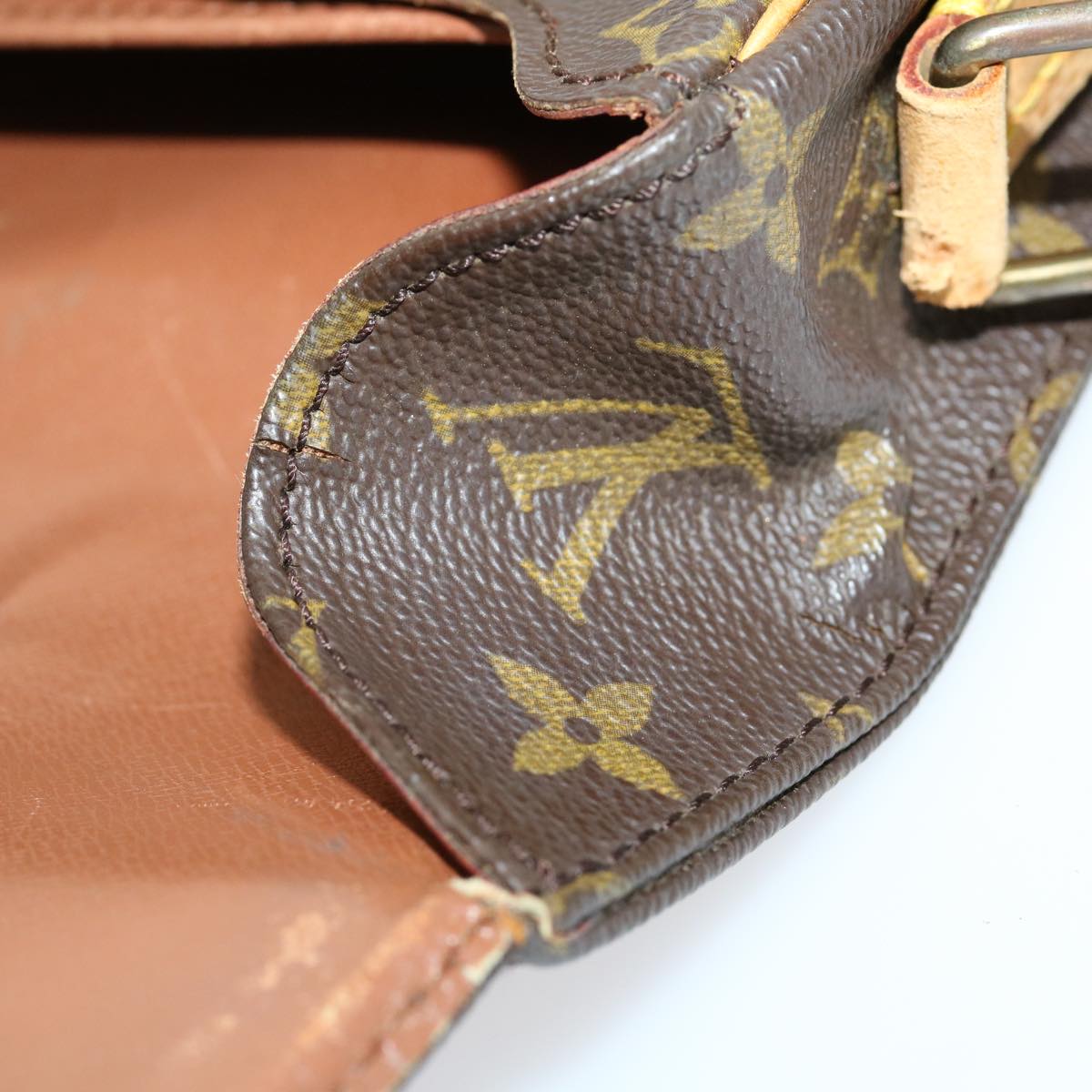 LOUIS VUITTON Monogram Cartouchiere GM Shoulder Bag M51252 LV jk2112