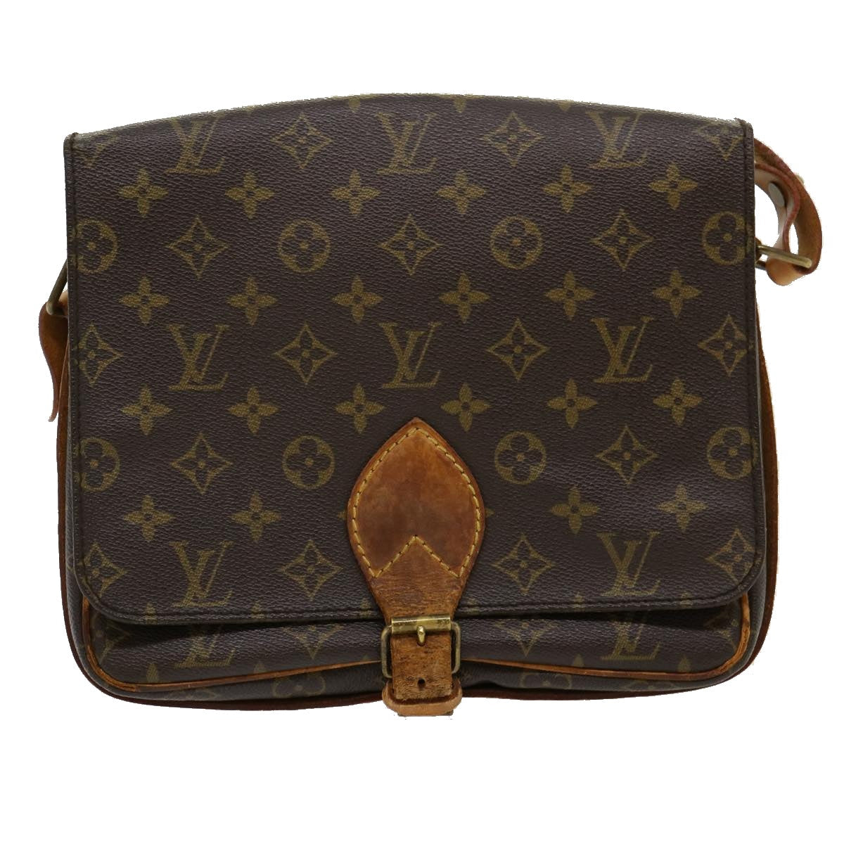 LOUIS VUITTON Monogram Cartouchiere GM Shoulder Bag M51252 LV jk2112