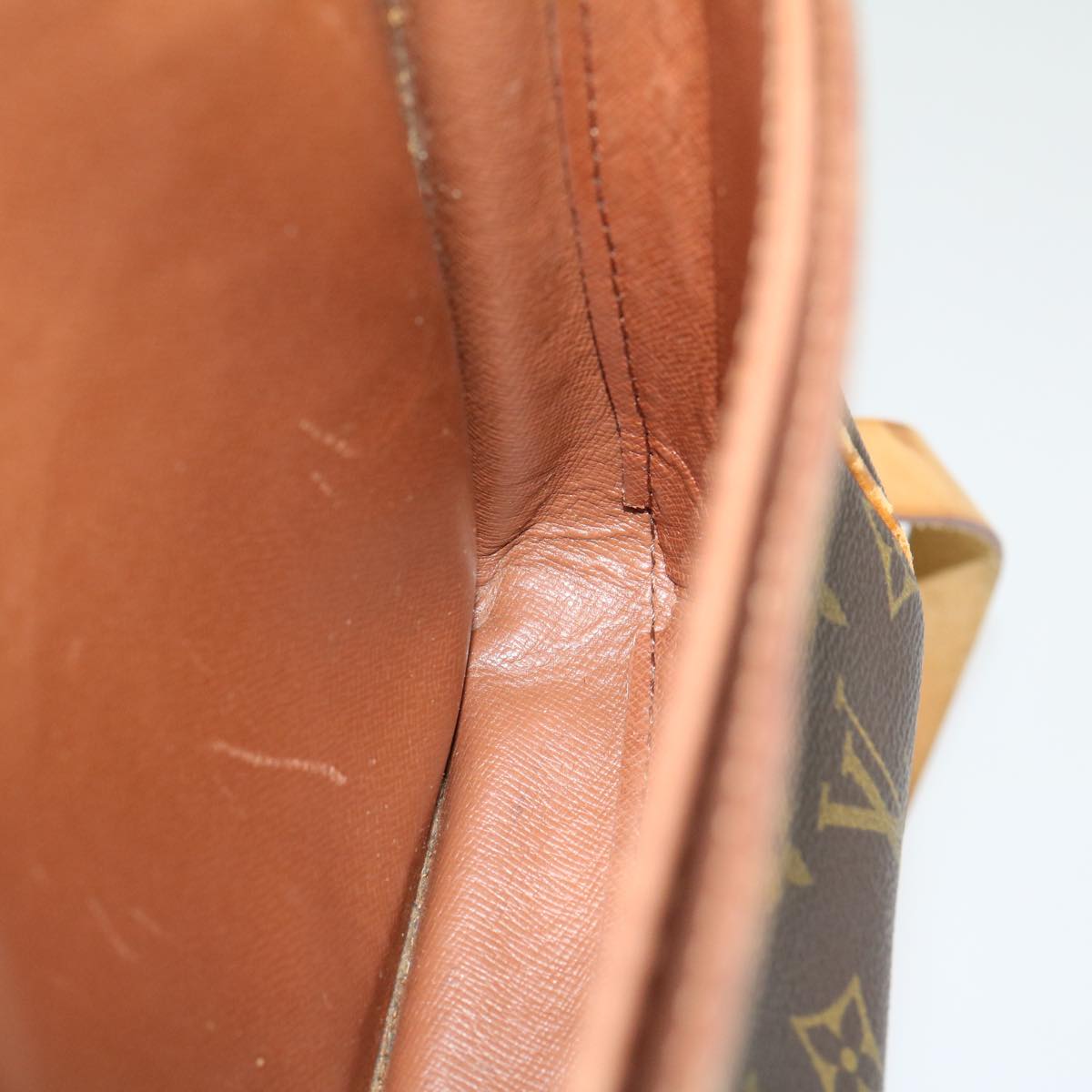 LOUIS VUITTON Monogram Cartouchiere GM Shoulder Bag M51252 LV jk2112