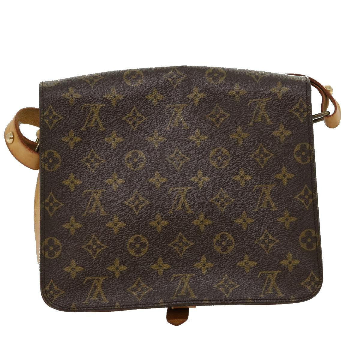 LOUIS VUITTON Monogram Cartouchiere GM Shoulder Bag M51252 LV jk2112