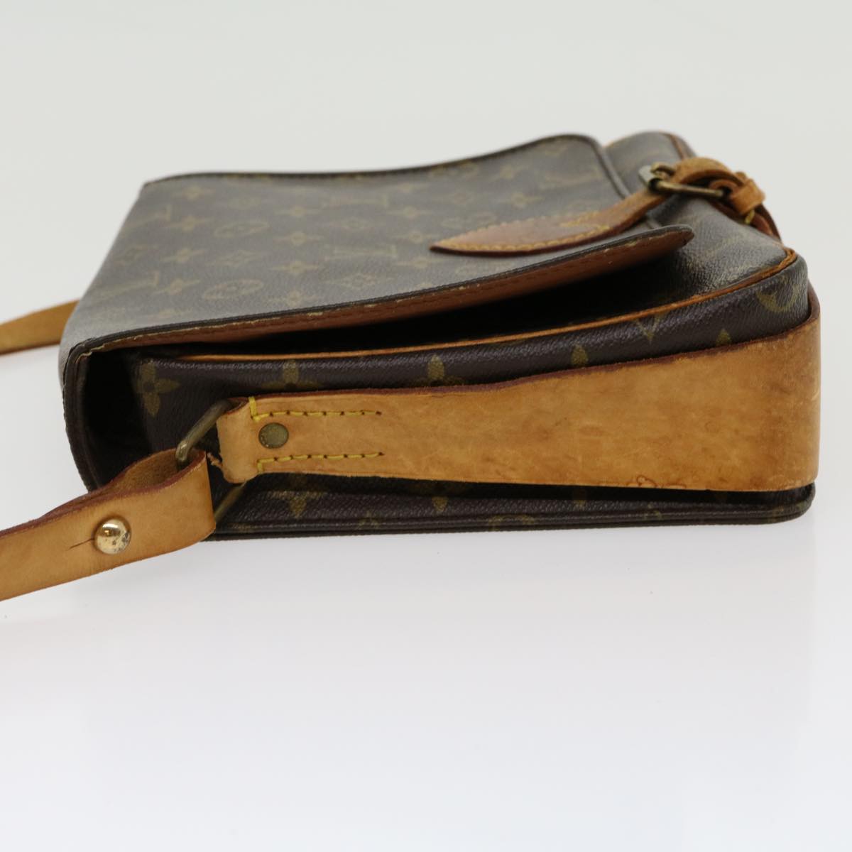 LOUIS VUITTON Monogram Cartouchiere GM Shoulder Bag M51252 LV jk2112