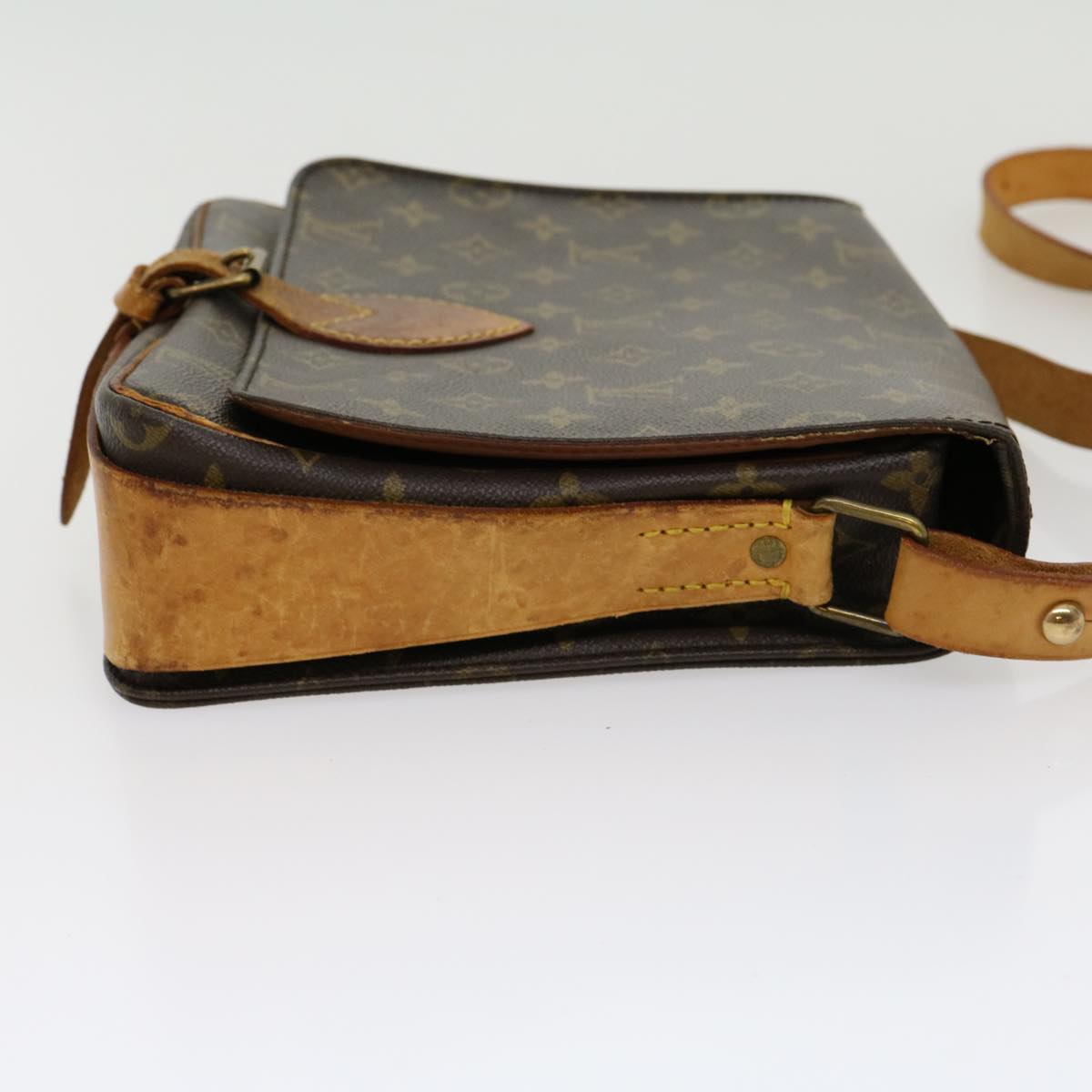 LOUIS VUITTON Monogram Cartouchiere GM Shoulder Bag M51252 LV jk2112