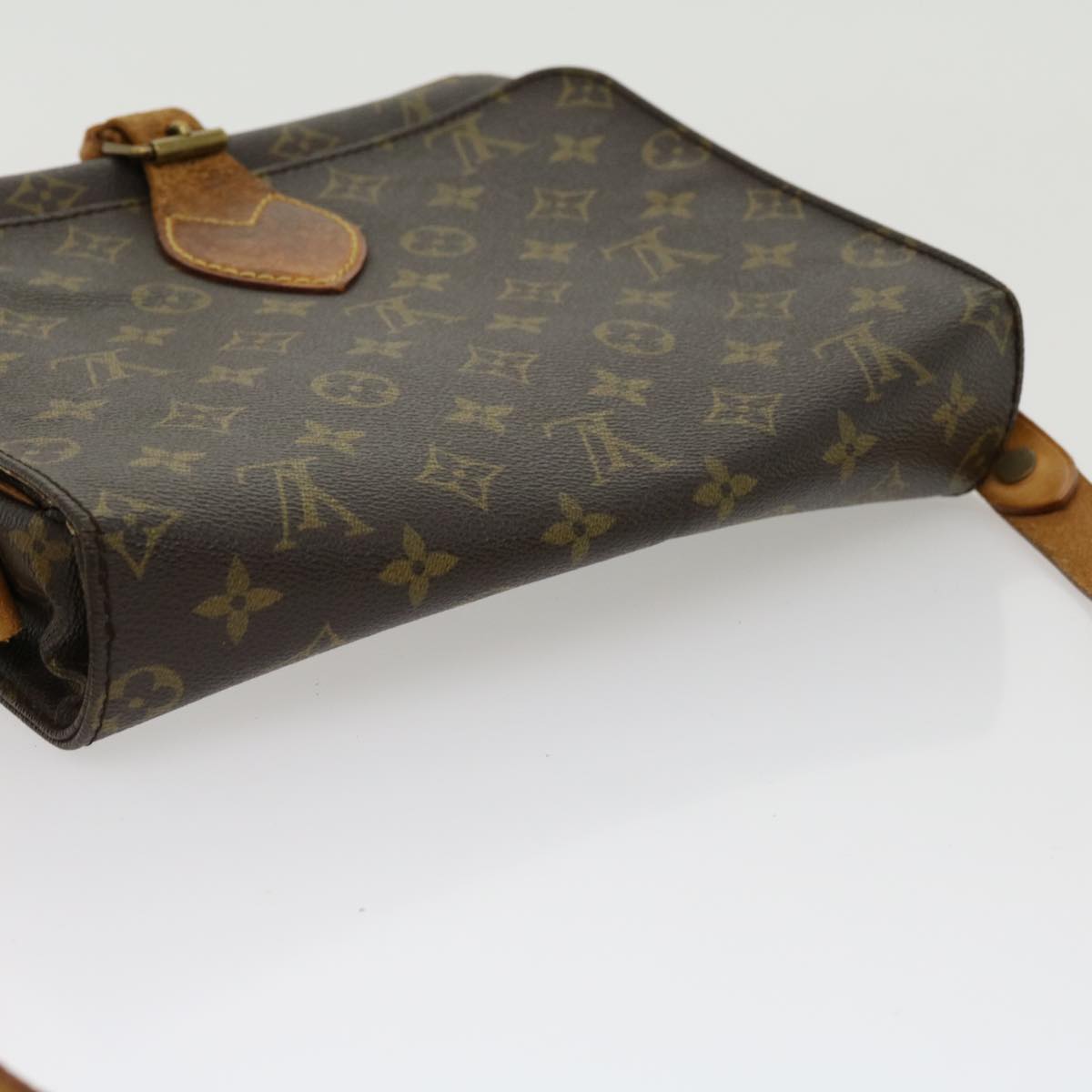 LOUIS VUITTON Monogram Cartouchiere GM Shoulder Bag M51252 LV jk2112