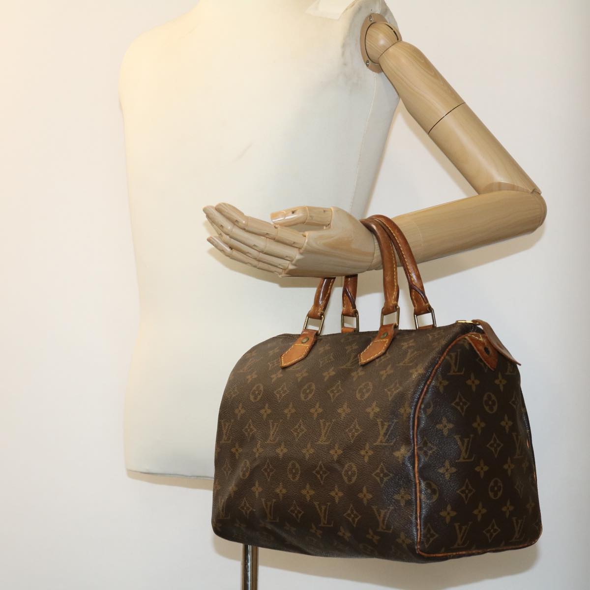 LOUIS VUITTON Monogram Speedy 30 Hand Bag M41526 LV jk2152