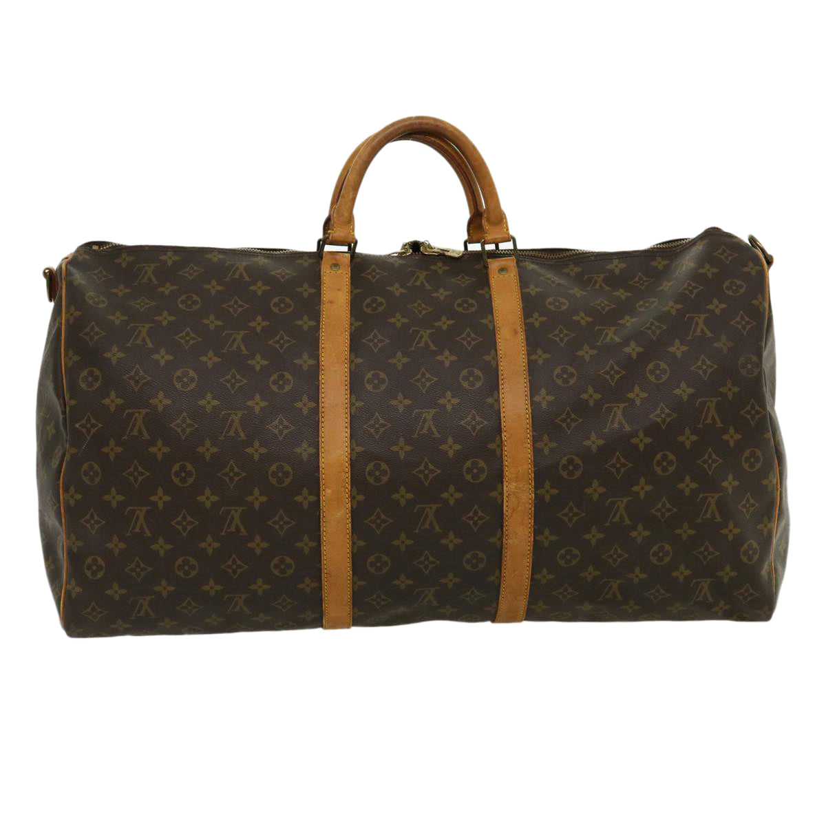 LOUIS VUITTON Monogram Keepall Bandouliere 60 Boston Bag M41412 LV jk2163