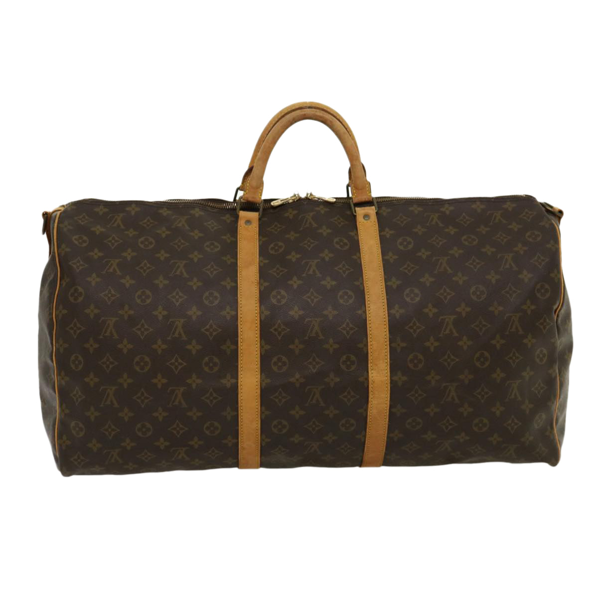 LOUIS VUITTON Monogram Keepall Bandouliere 60 Boston Bag M41412 LV jk2164