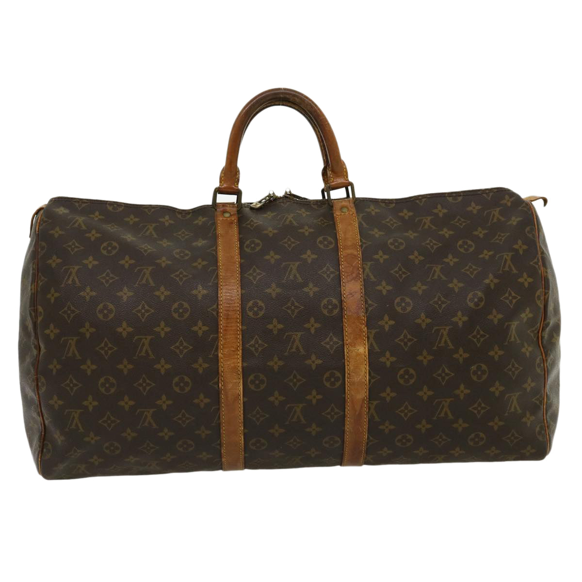 LOUIS VUITTON Monogram Keepall 55 Boston Bag M41424 LV jk2171