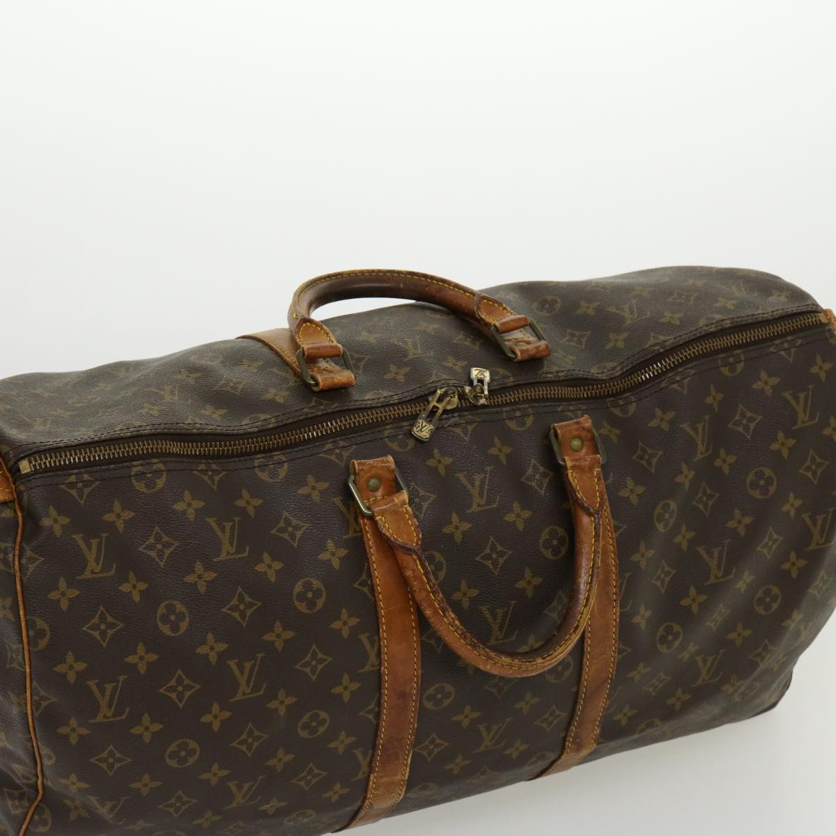 LOUIS VUITTON Monogram Keepall 55 Boston Bag M41424 LV jk2171