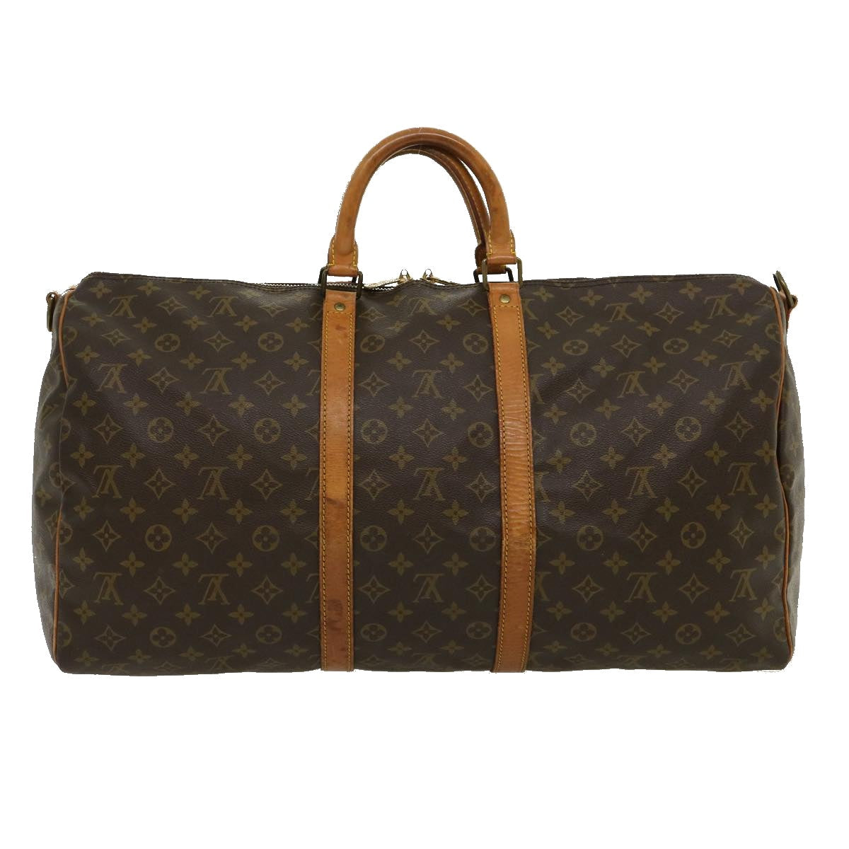 LOUIS VUITTON Monogram Keepall Bandouliere 55 Boston Bag M41414 LV jk2174