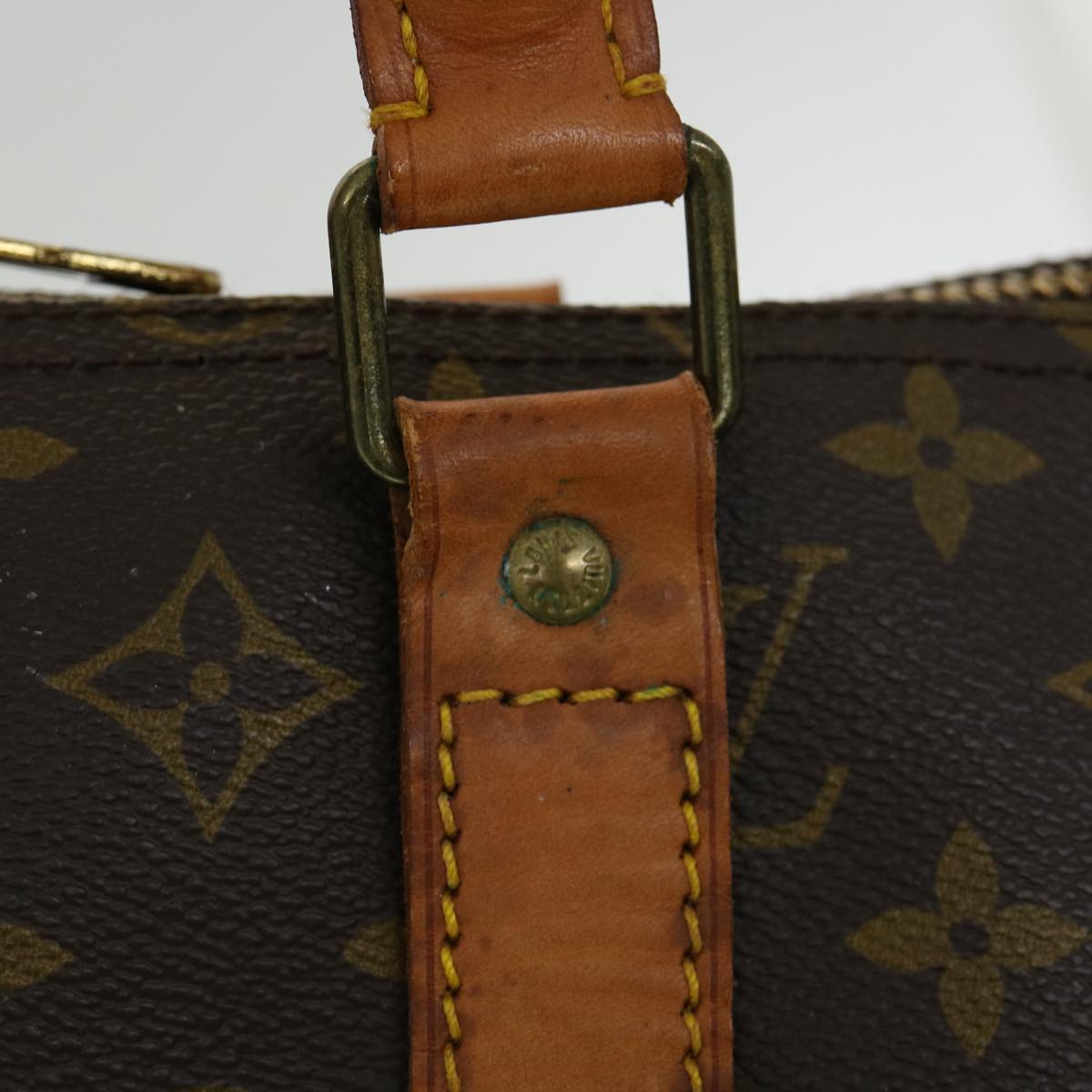 LOUIS VUITTON Monogram Keepall 55 Boston Bag M41424 LV jk2180