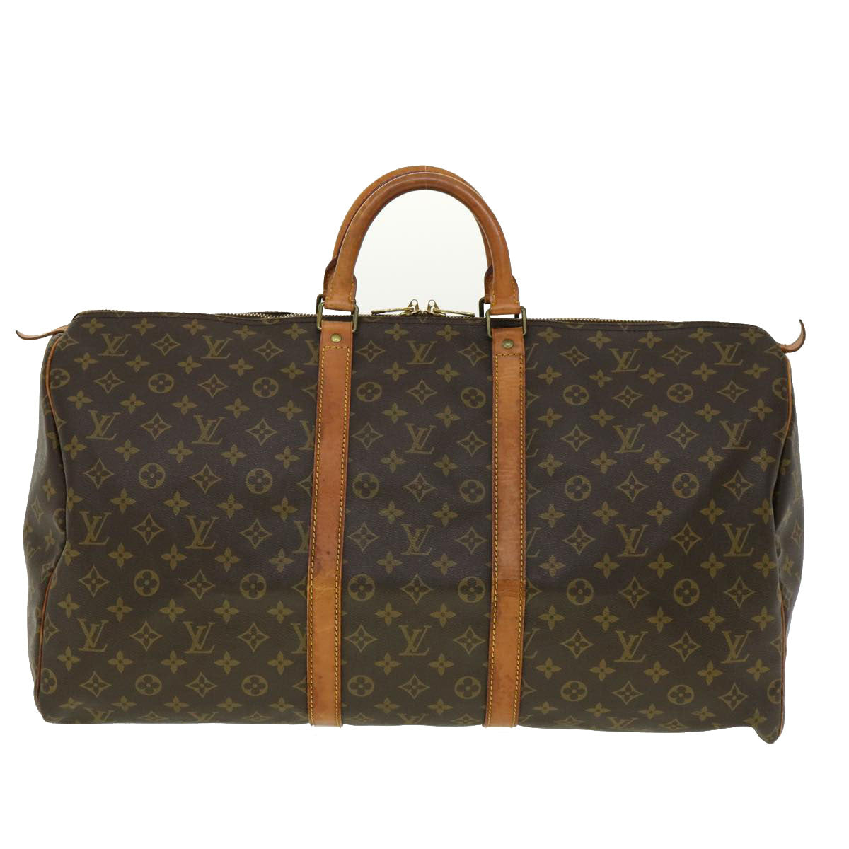 LOUIS VUITTON Monogram Keepall 55 Boston Bag M41424 LV jk2180