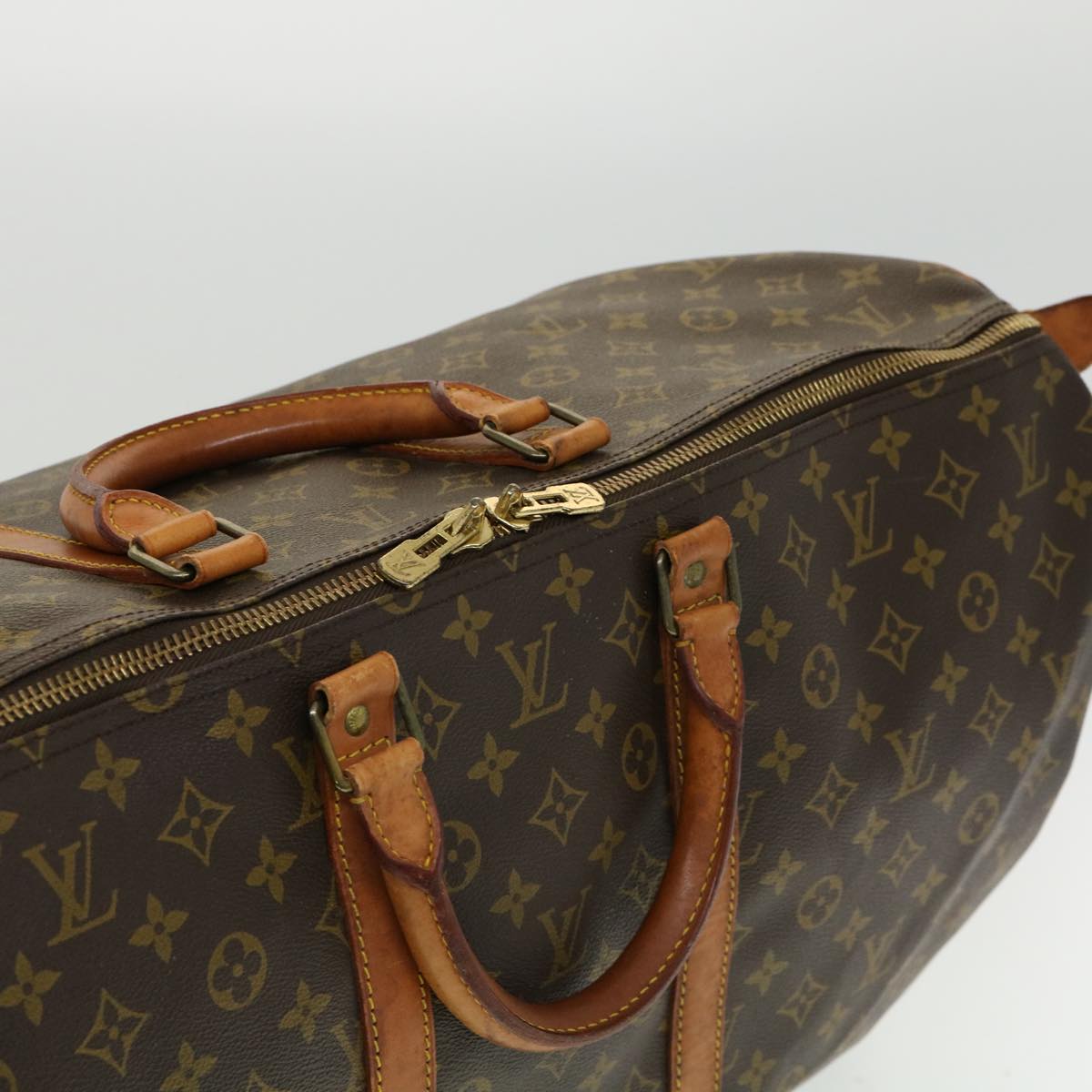 LOUIS VUITTON Monogram Keepall 55 Boston Bag M41424 LV jk2180