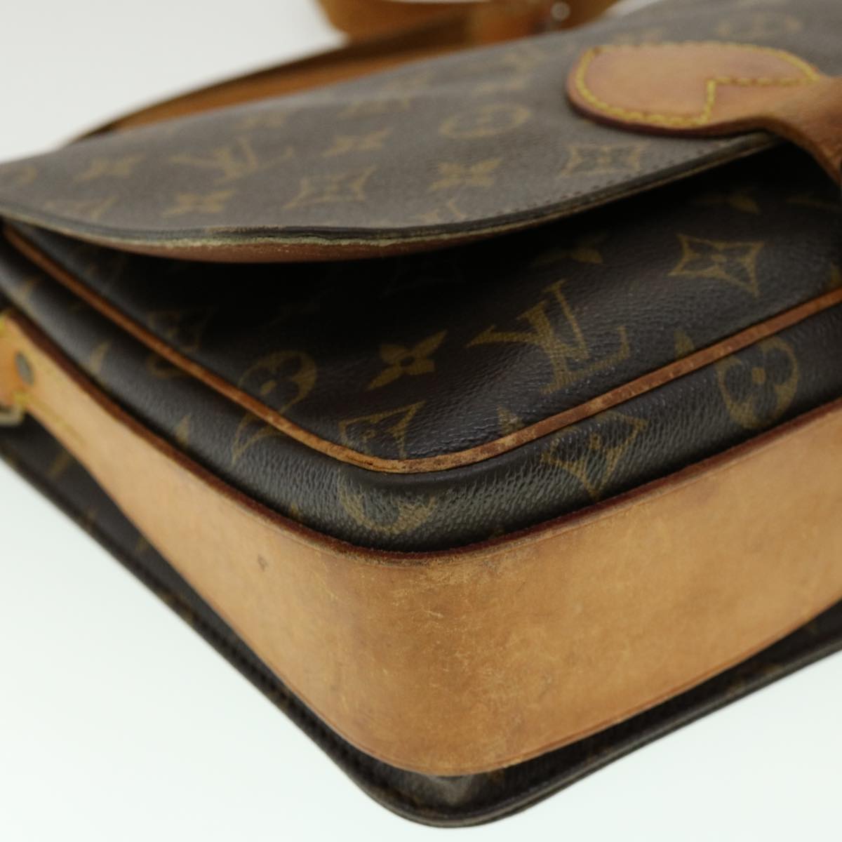 LOUIS VUITTON Monogram Cartouchiere GM Shoulder Bag M51252 LV jk2206