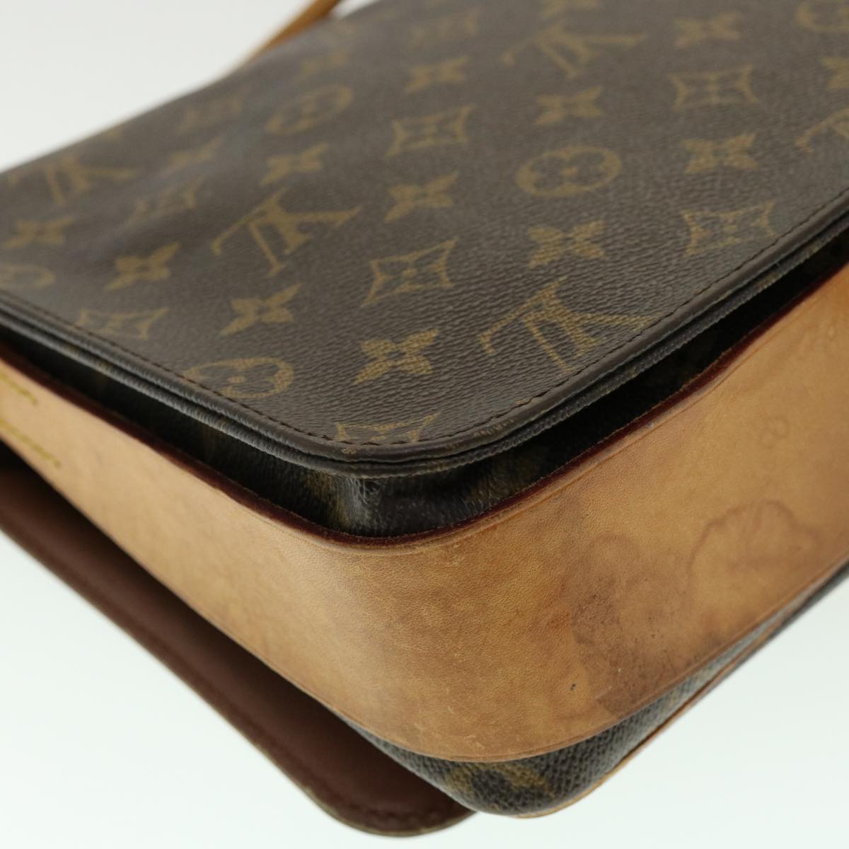 LOUIS VUITTON Monogram Cartouchiere GM Shoulder Bag M51252 LV jk2206