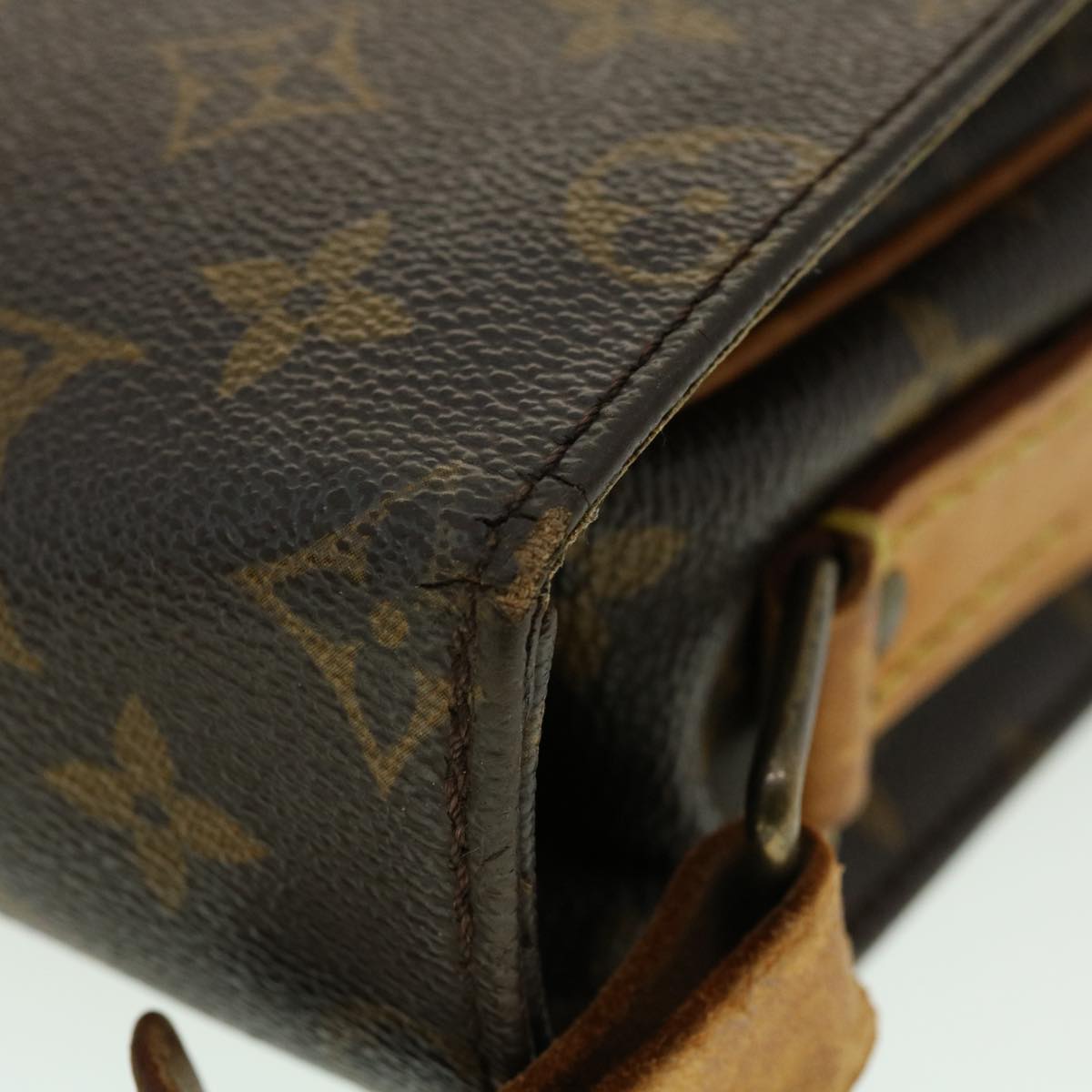 LOUIS VUITTON Monogram Cartouchiere GM Shoulder Bag M51252 LV jk2206