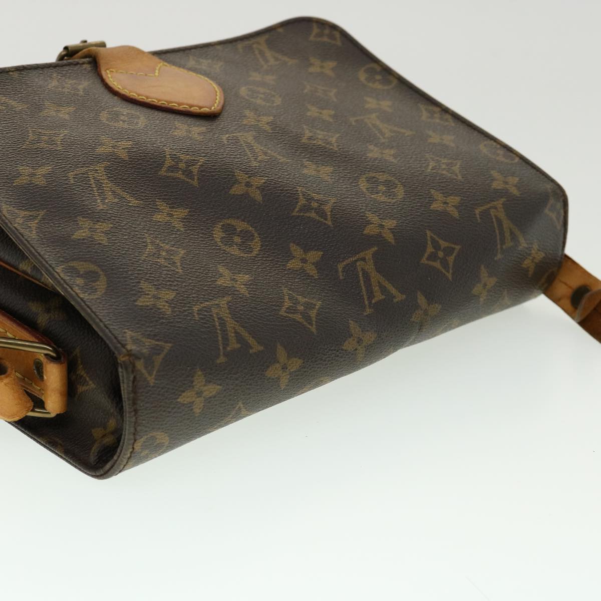 LOUIS VUITTON Monogram Cartouchiere GM Shoulder Bag M51252 LV jk2206