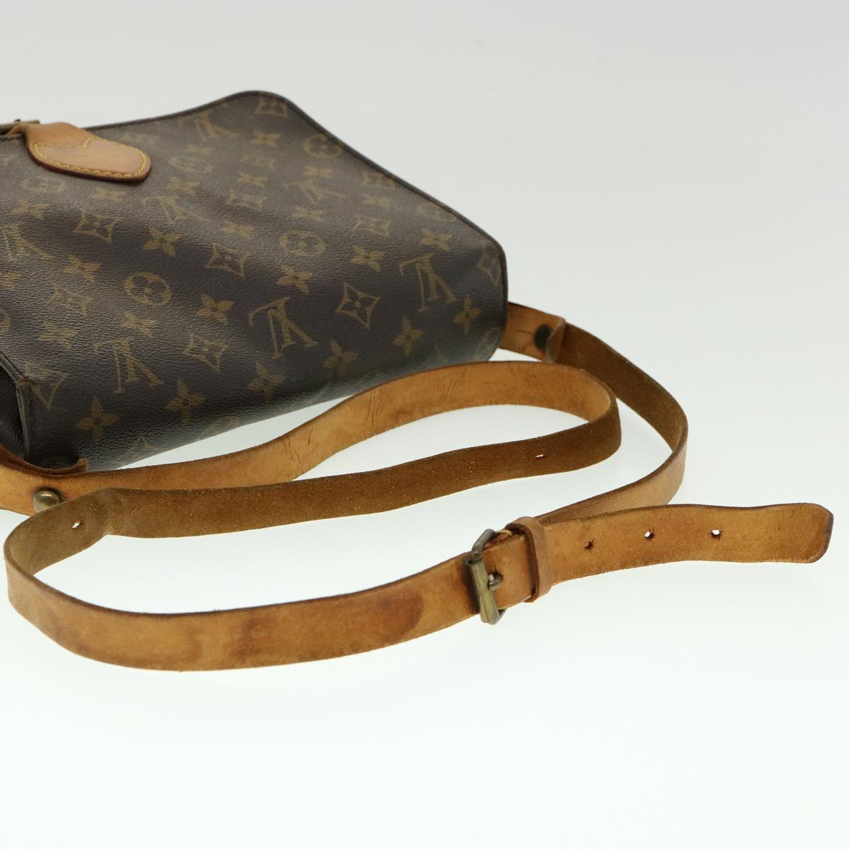 LOUIS VUITTON Monogram Cartouchiere GM Shoulder Bag M51252 LV jk2206