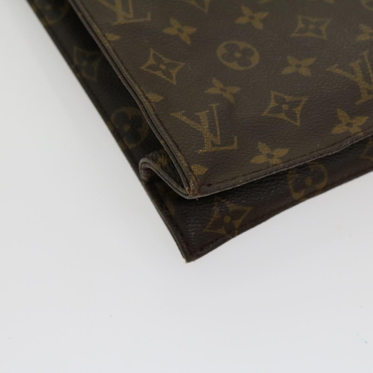 LOUIS VUITTON Monogram Sac Plat Hand Bag M51140 LV jk2212